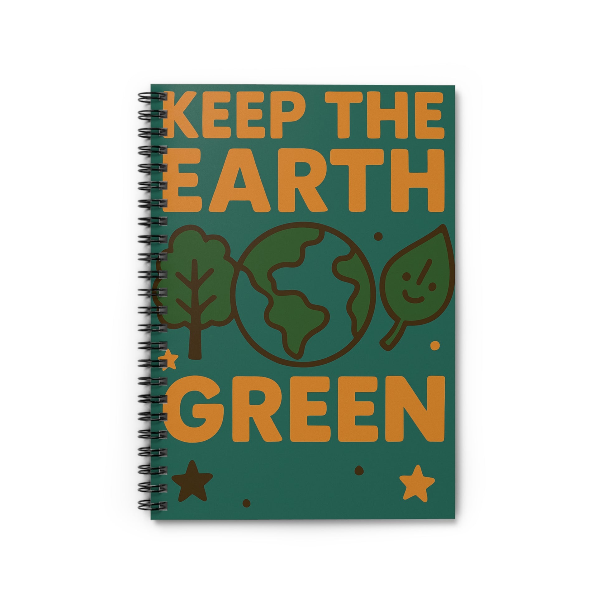 “Keep the Earth Green Spiral Notebook - Eco-Friendly School Supplies”