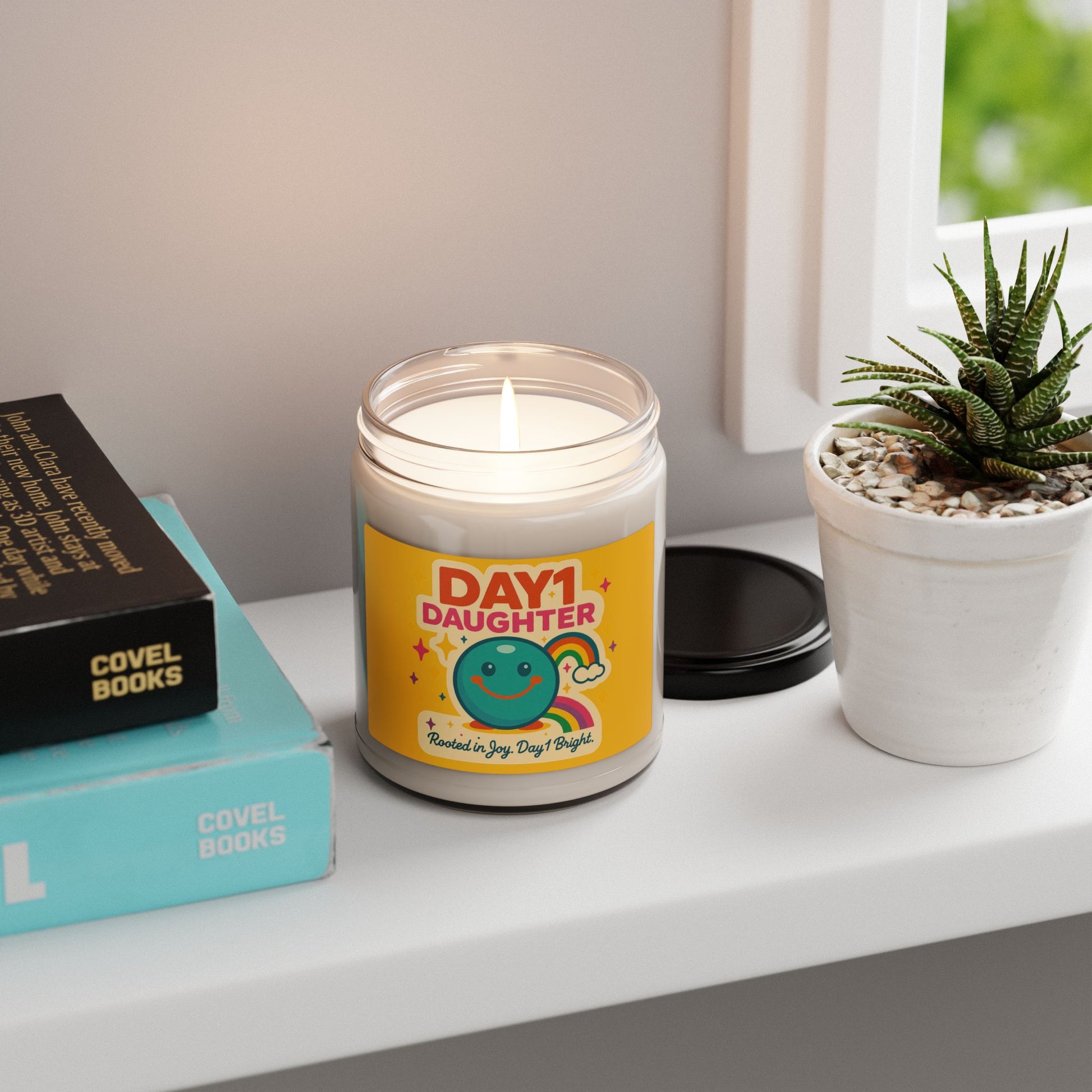 “Giggles McRainbow Scented Candle - Day 1 Daughter”
