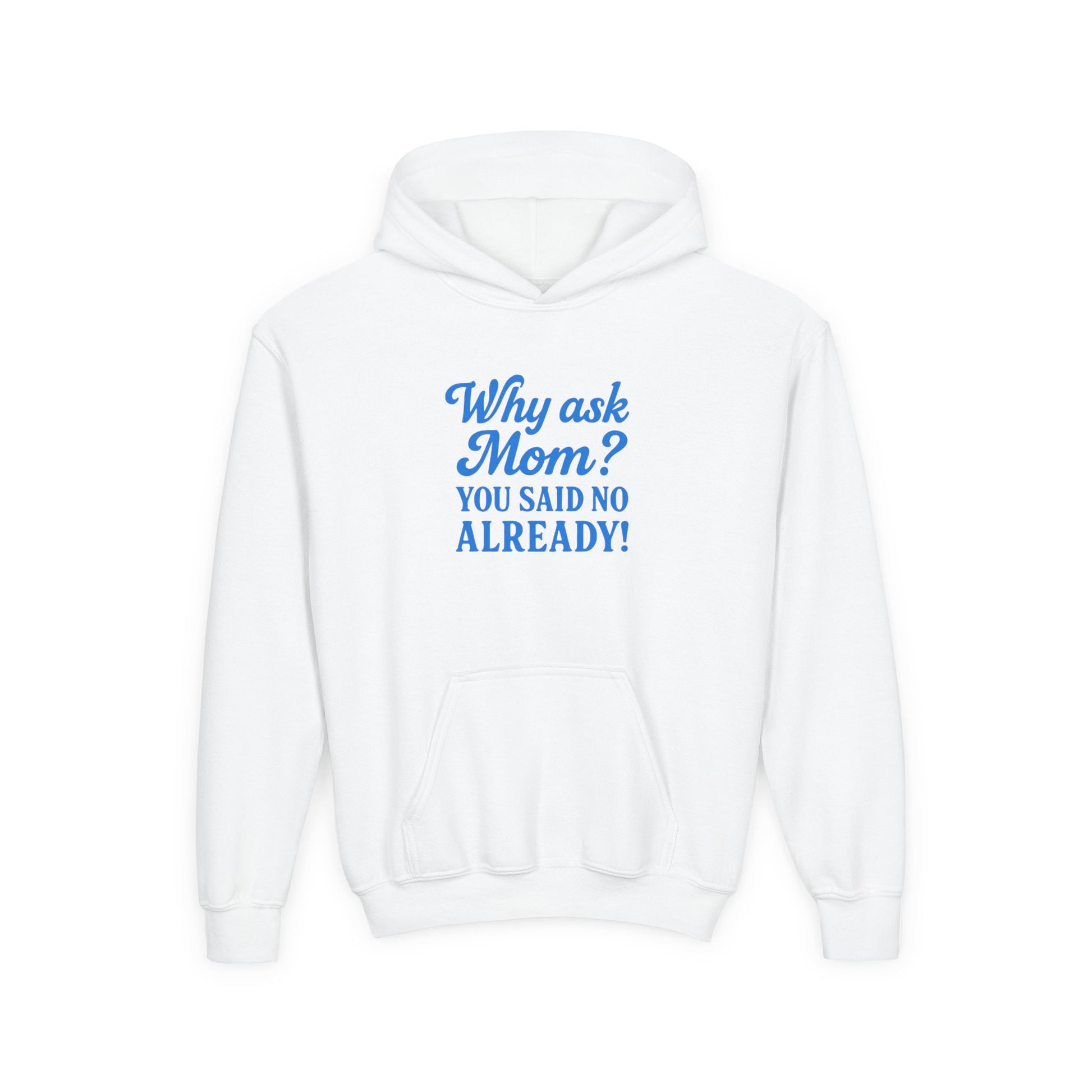 Youth Hoodie- Why Ask Mom