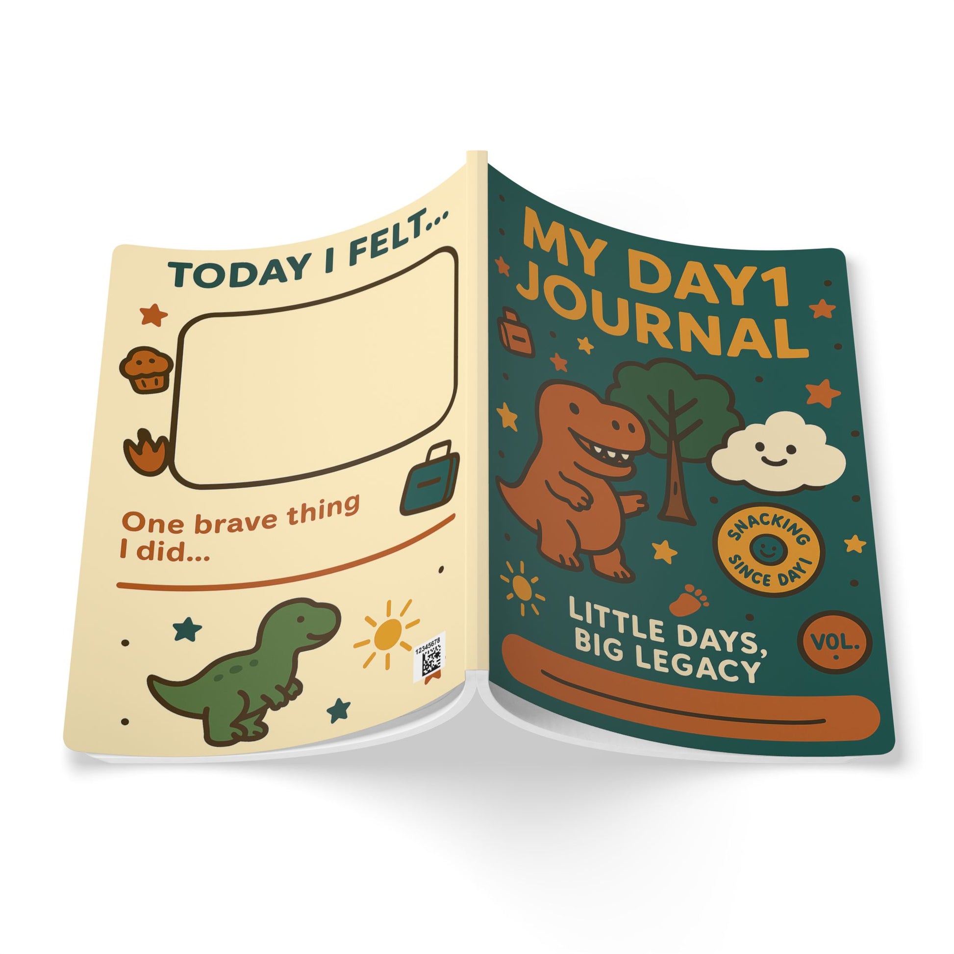 “Dino Dave Kids Journal - Softcover Dinosaur Notebook”