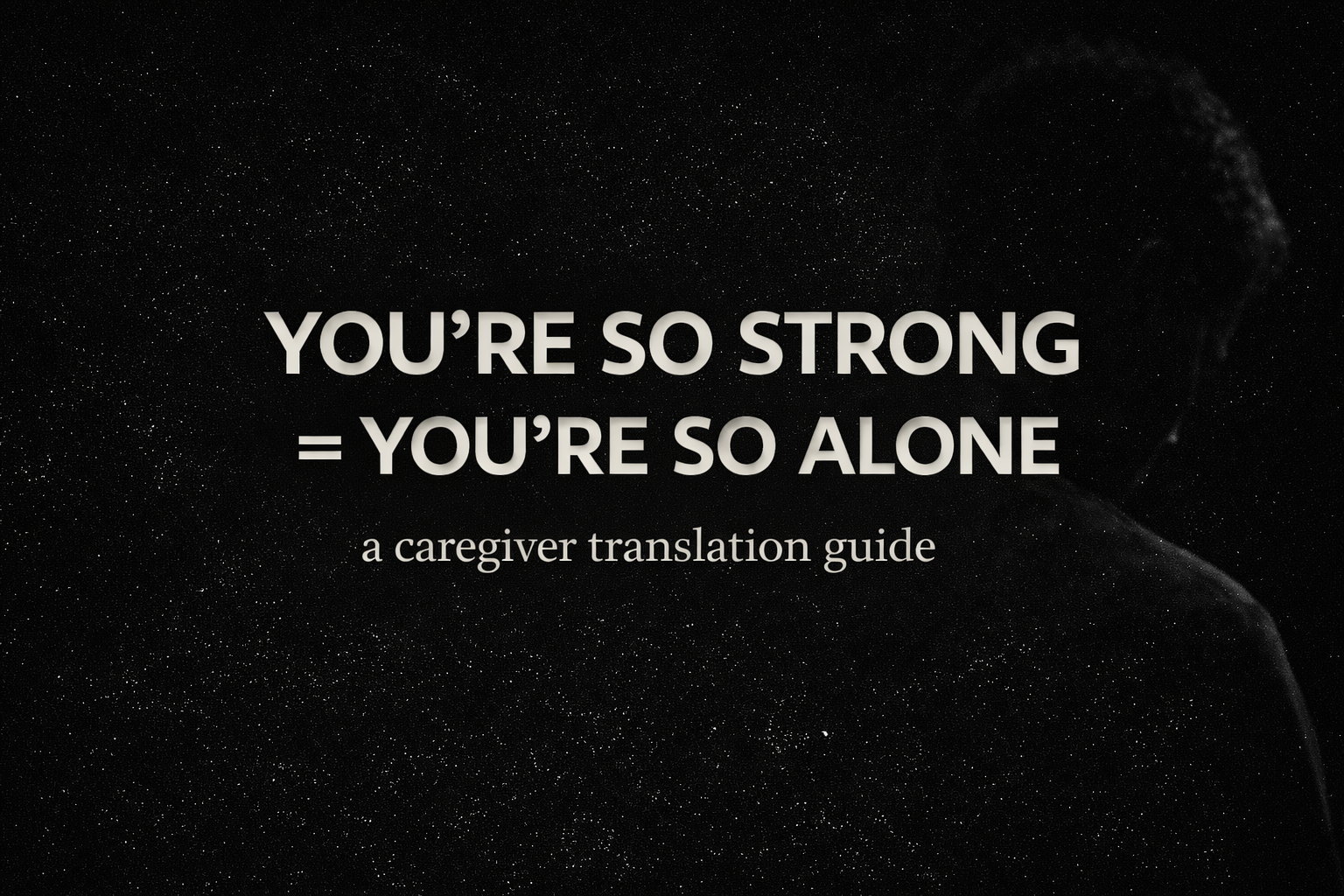 White font you’re so strong black background 