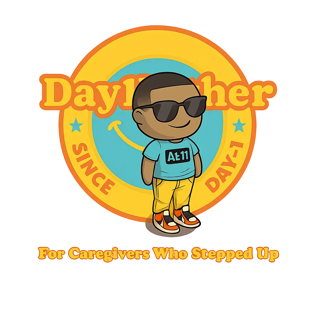 Day1father logo with for caregivers who stepped up tagline