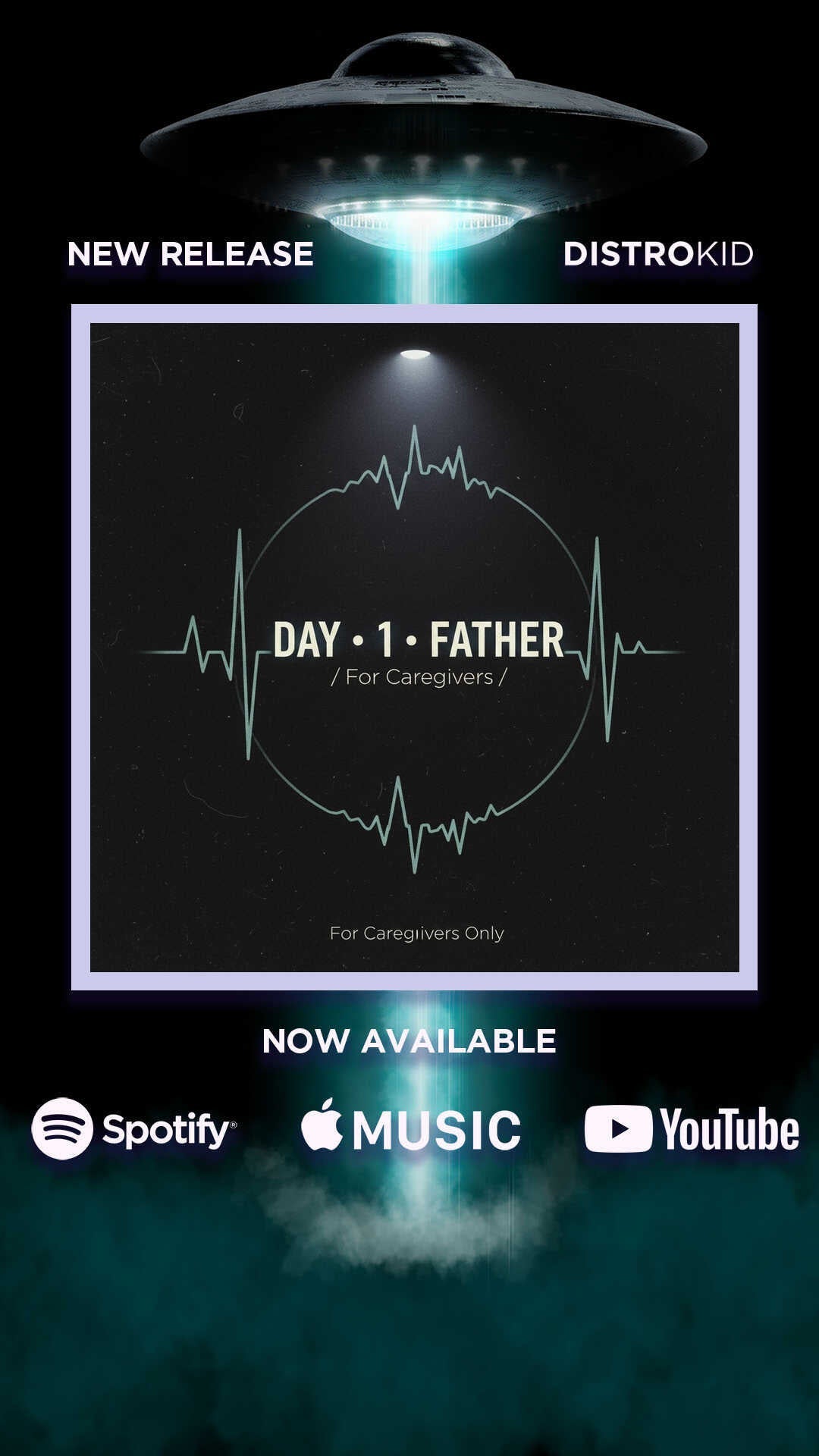 Day1Father new music release - Quitting Crossed My Mind now available on Spotify, Apple Music, and YouTube - brutally honest caregiver music