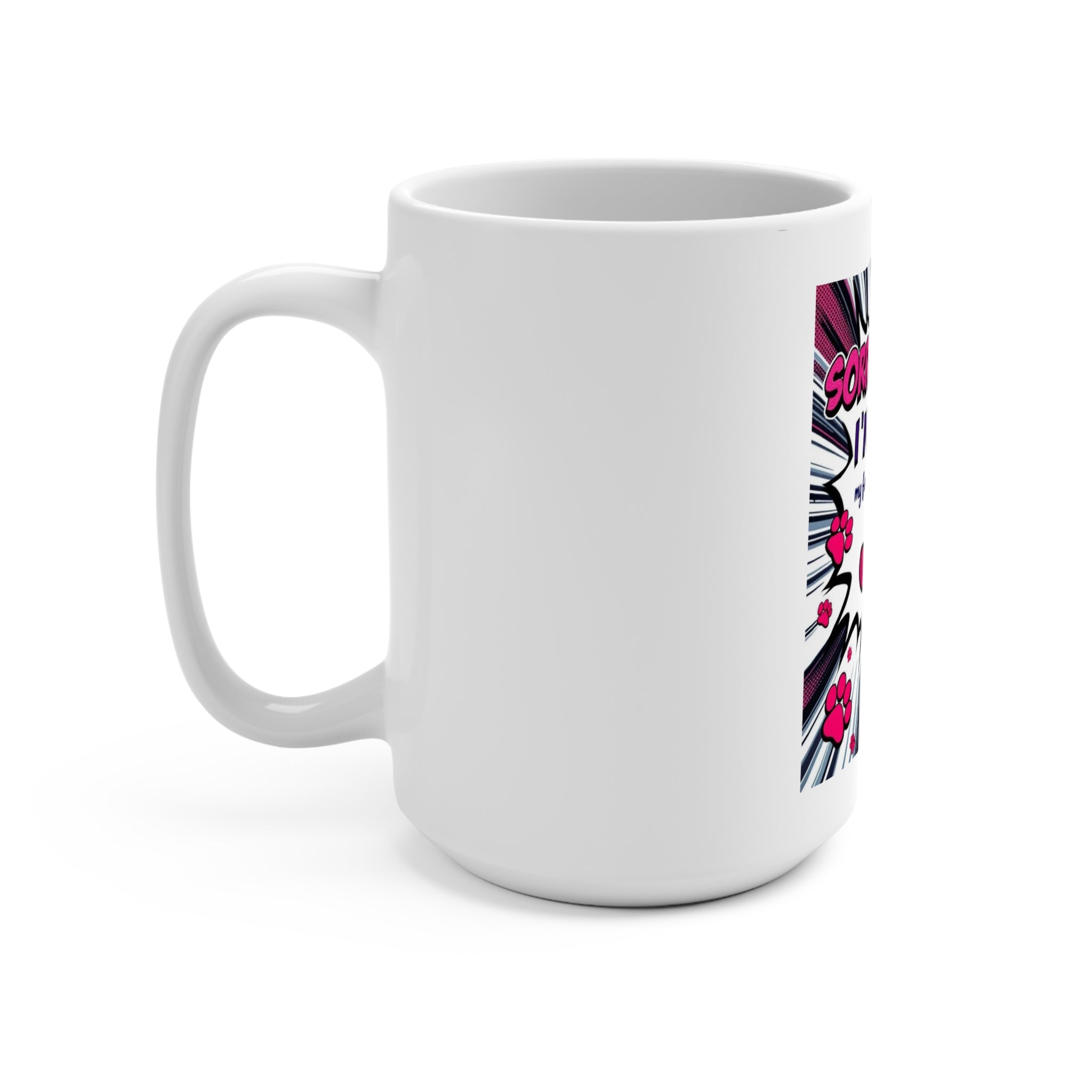 Day1father Furry Bestie Mug | Pet Lover Gift | Caregiver & Pet Parent | 15oz Ceramic