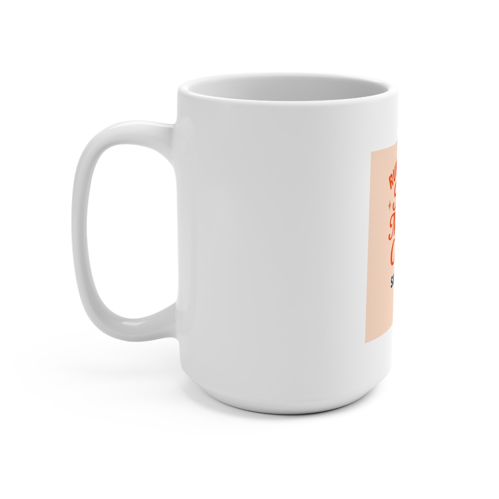 “Running on Mom Magic & Coffee - 15oz Ceramic Mug - Mother’s Day Gift - Mom Life Coffee Cup”