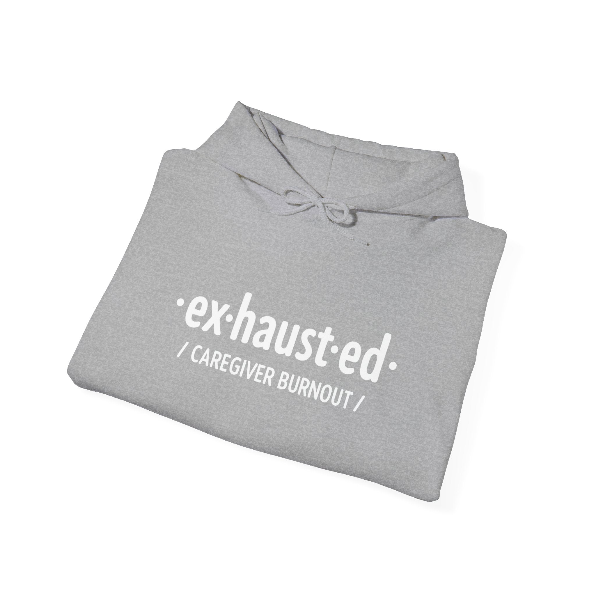Exhausted & Enough Caregiver Hoodie – Day1Father Edition