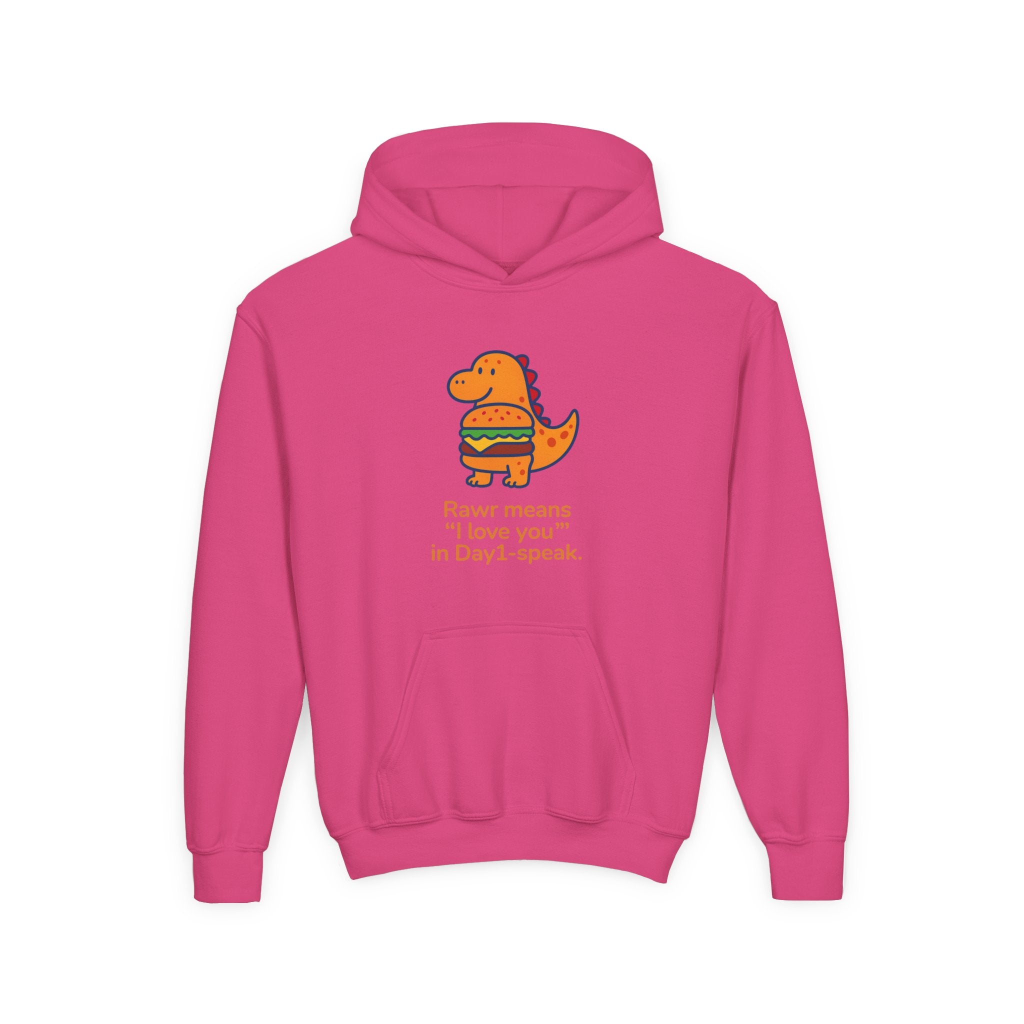 “Rawrie Dinosaur Youth Hoodie - Rawr Means I Love You Kids Sweatshirt”