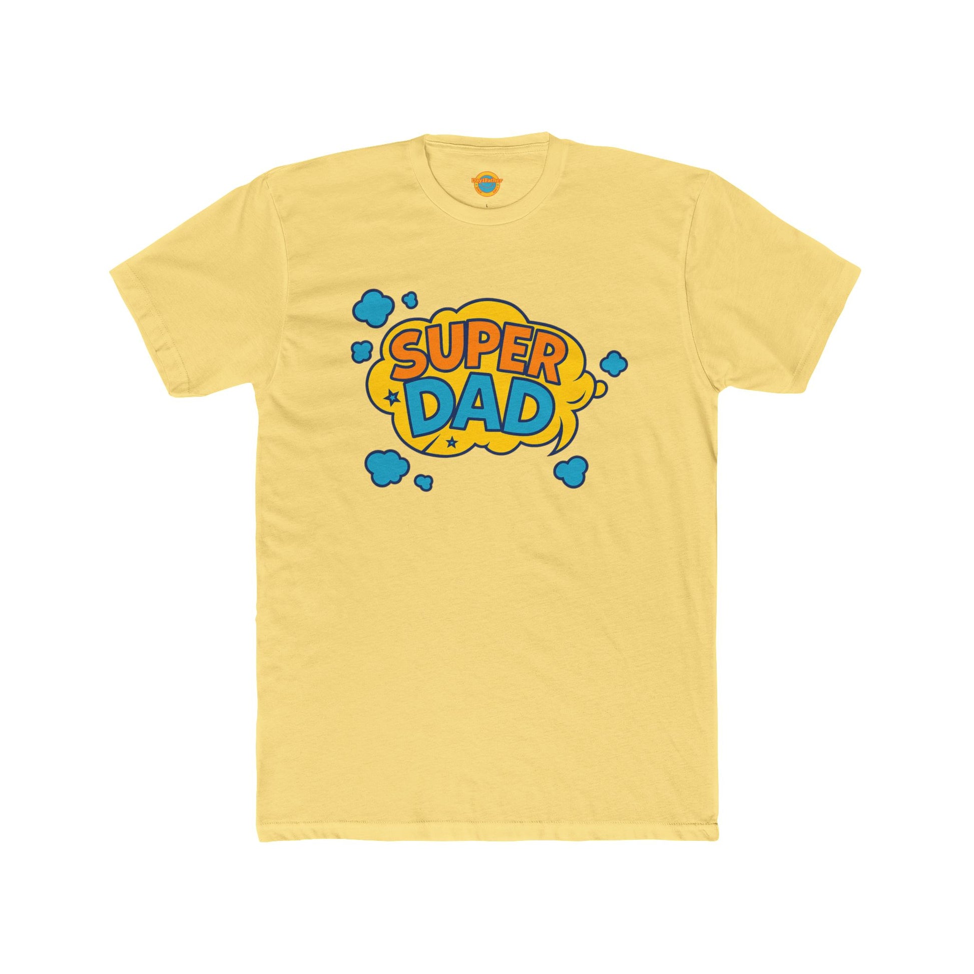Cotton Crew Tee - Day1father Branded Super Dad Tee