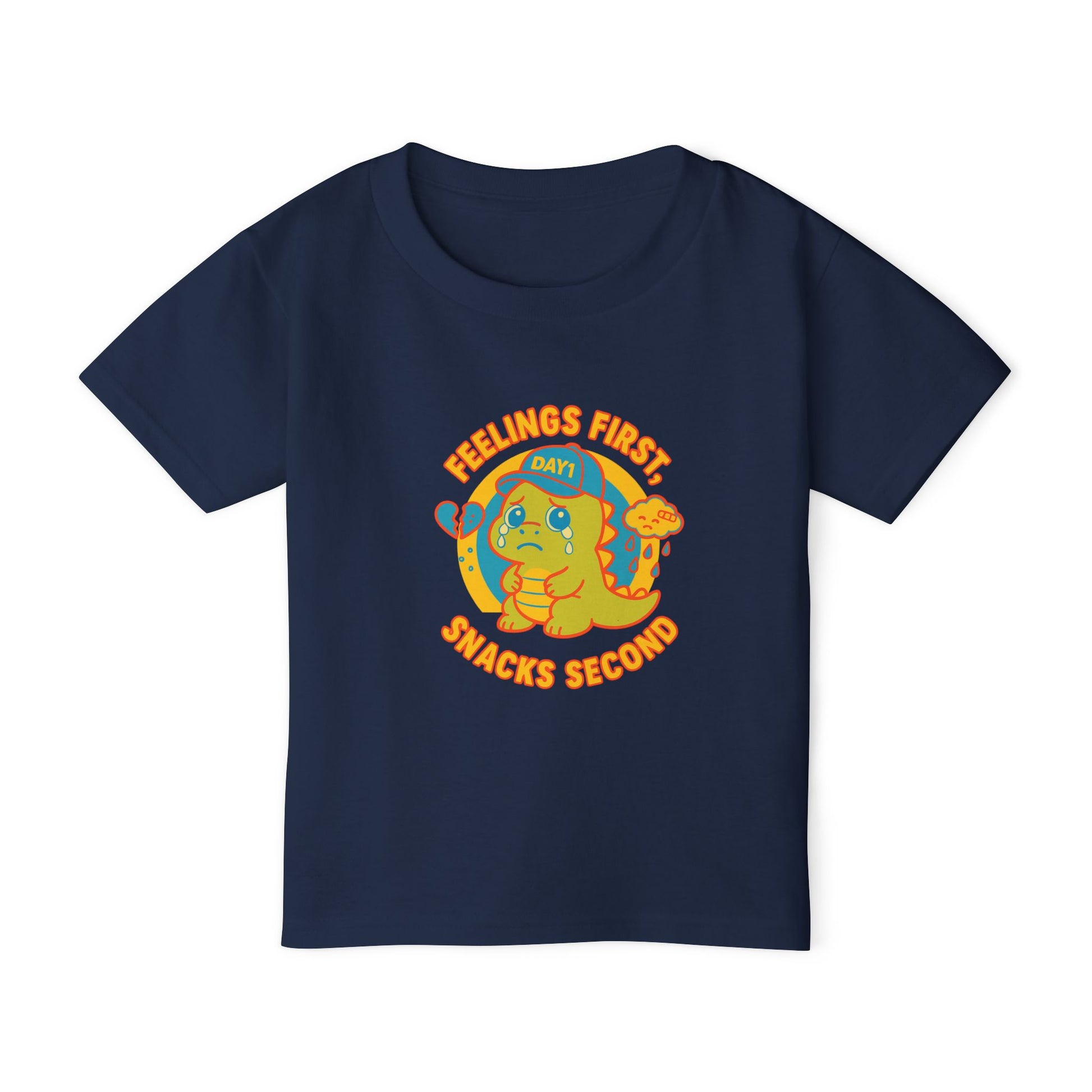“Weepy Rex Feelings First Toddler T-Shirt“
