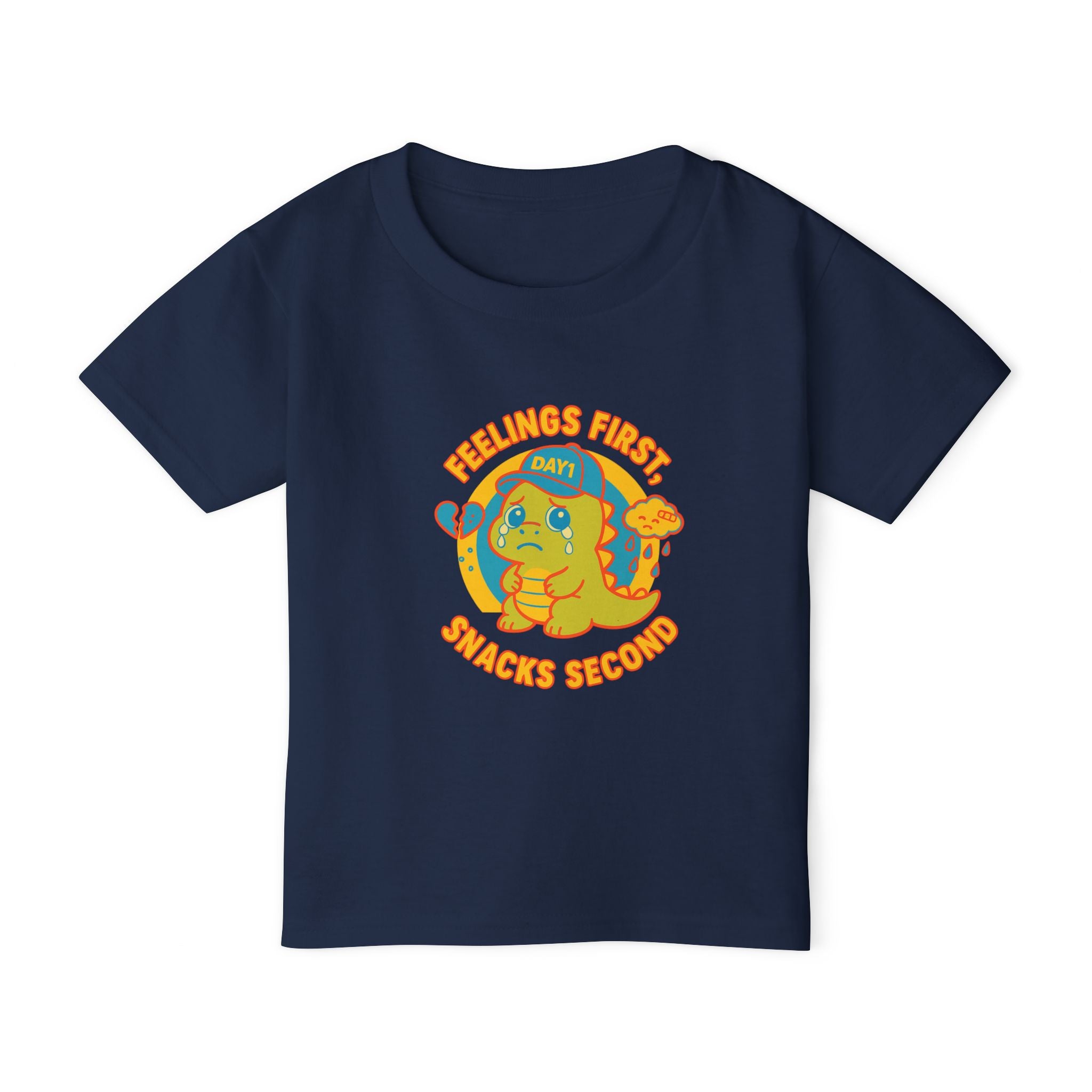 “Weepy Rex Feelings First Toddler T-Shirt“