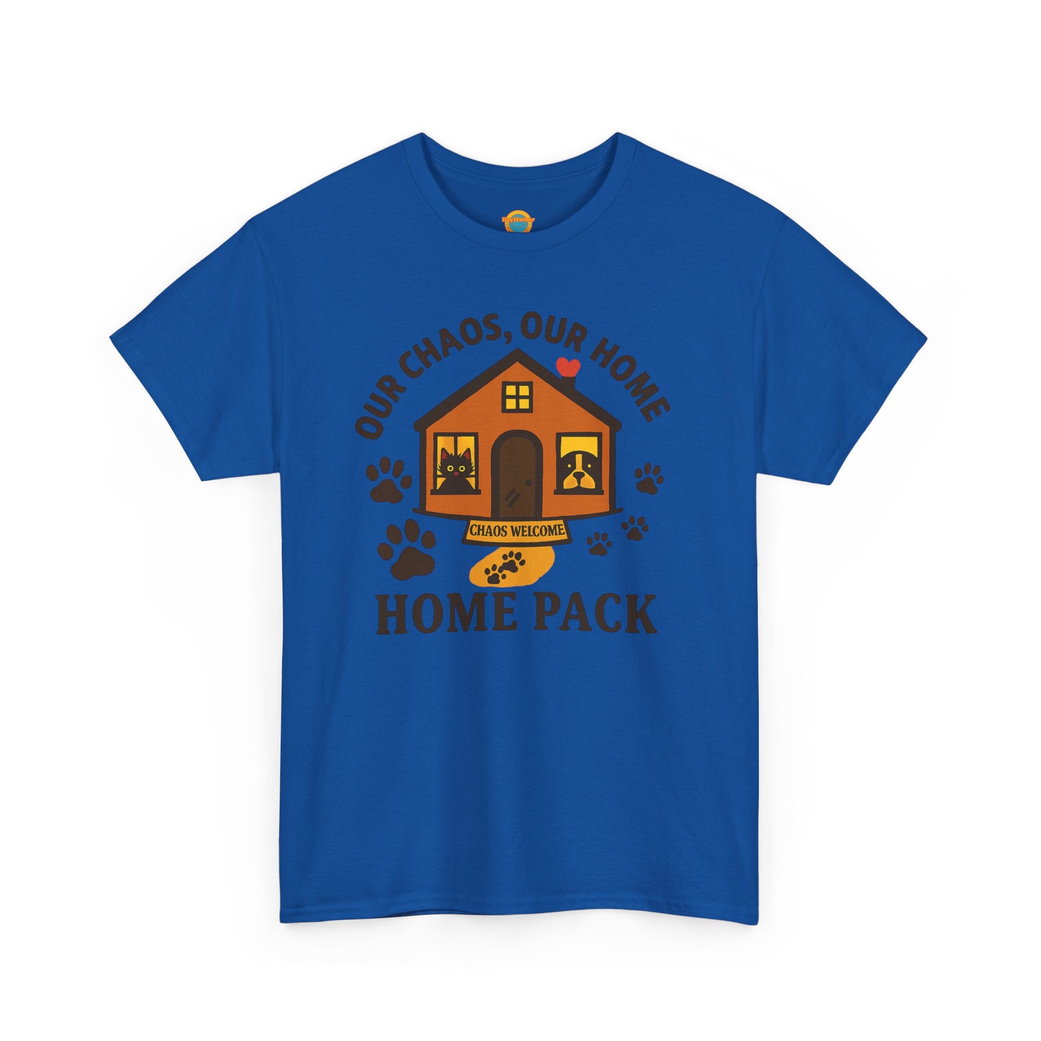 Pet Lovers Tee - Our Chaos, Our Home Unisex Heavy Cotton