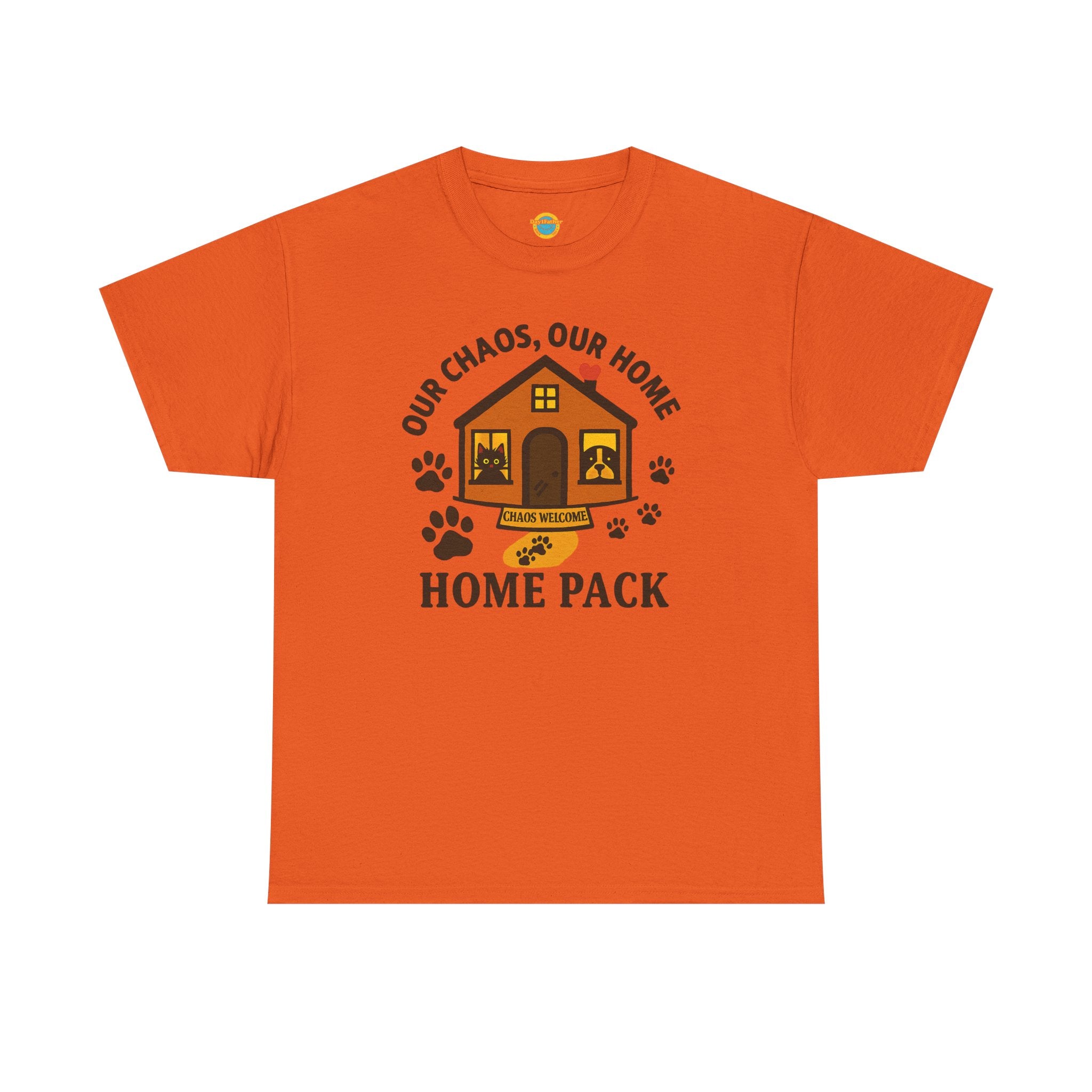 Pet Lovers Tee - Our Chaos, Our Home Unisex Heavy Cotton