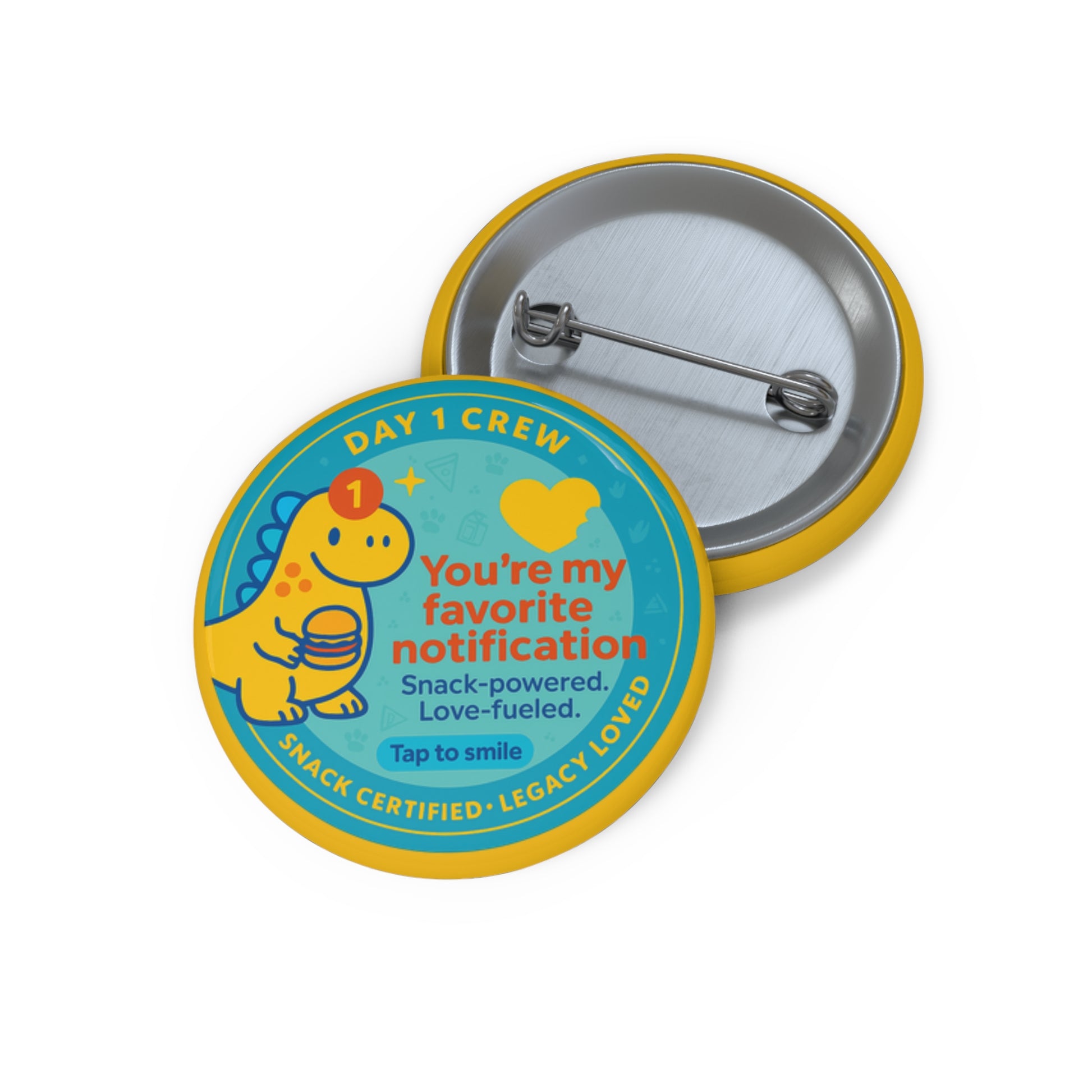 Rawrie Dinosaur Notification Pin - Cute Enamel Pin Badge
