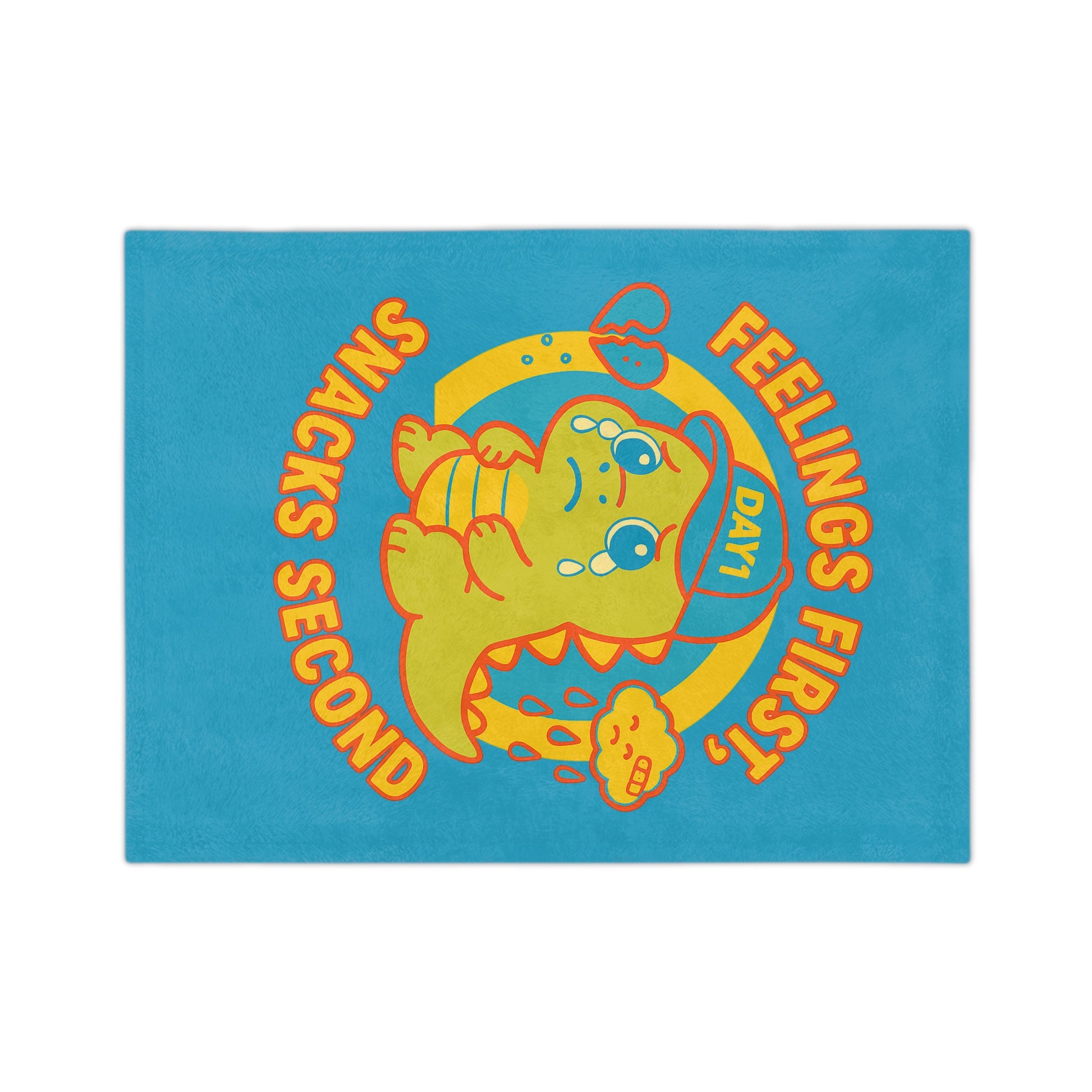 “Weepy Rex Emotional Support Dinosaur Blanket - Soft Microfiber Throw”