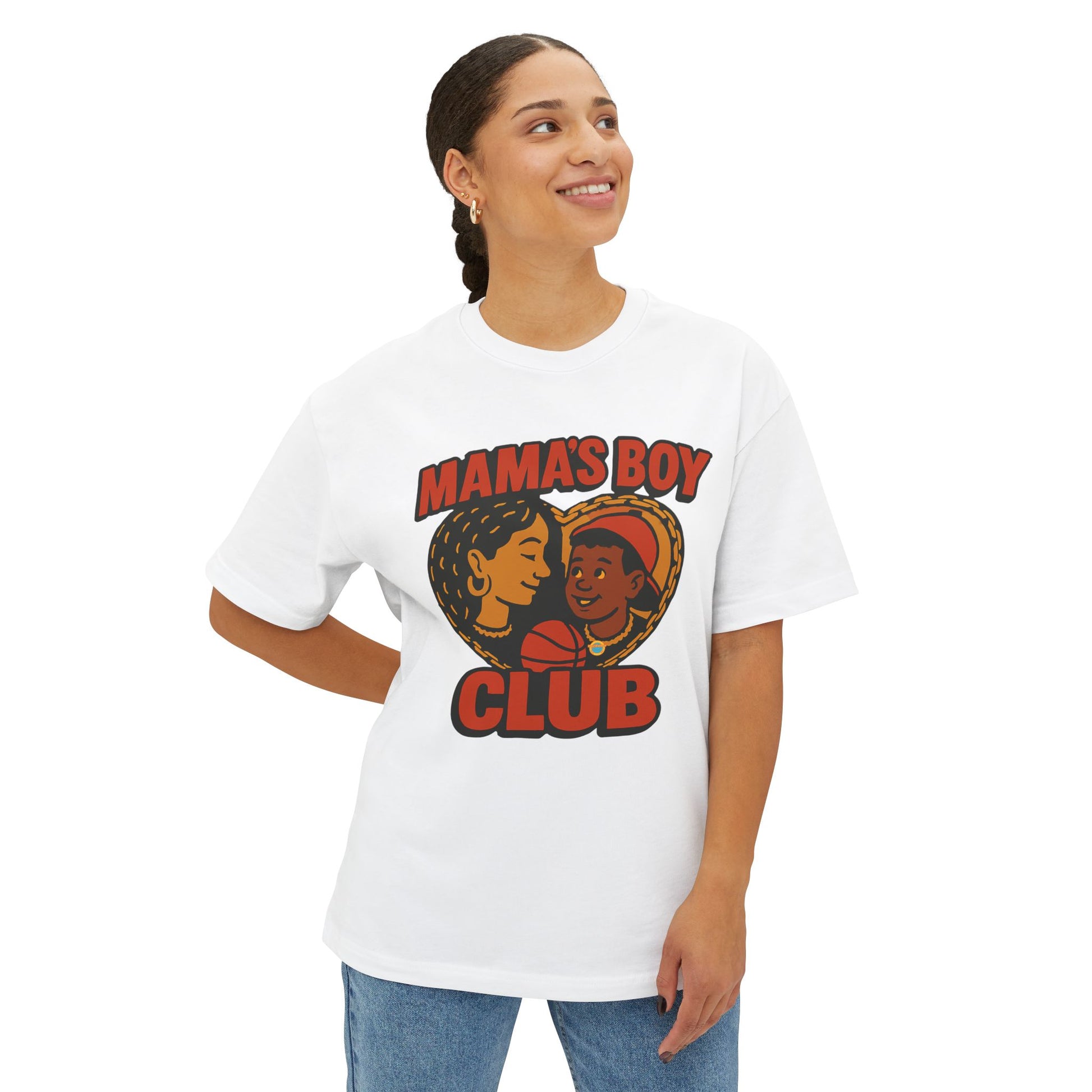 Oversized Tee Mama's Boy Club Unisex Shirt