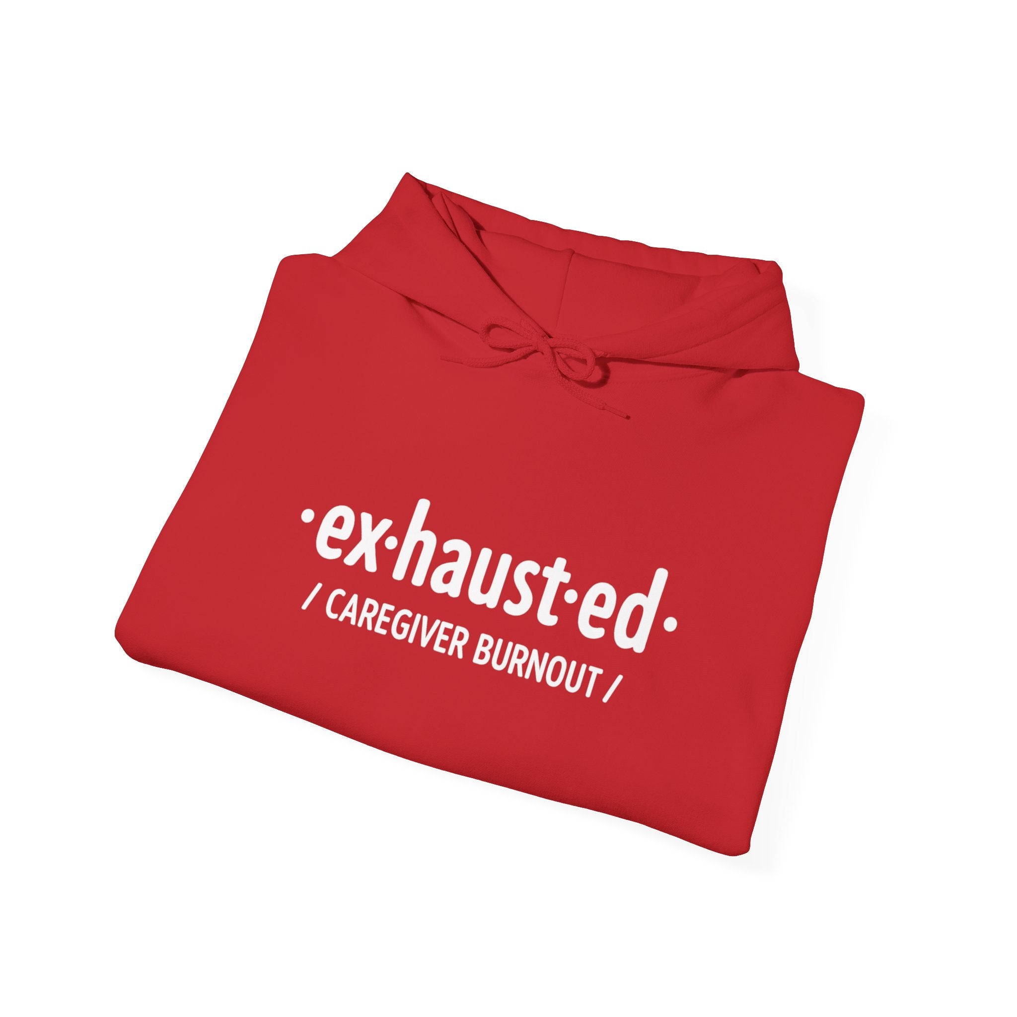 Exhausted & Enough Caregiver Hoodie – Day1Father Edition