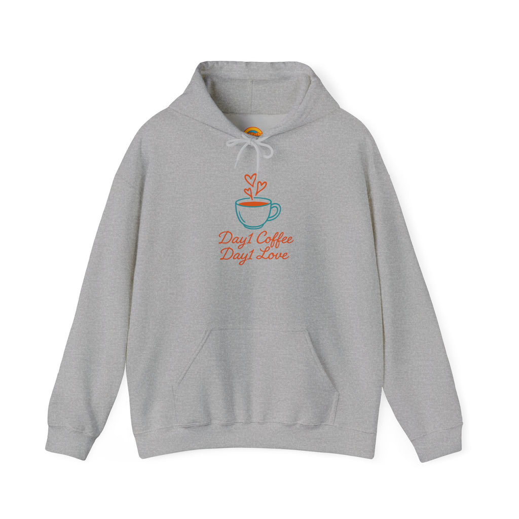 “Day1 Coffee Love Hoodie - Cozy Sweatshirt”