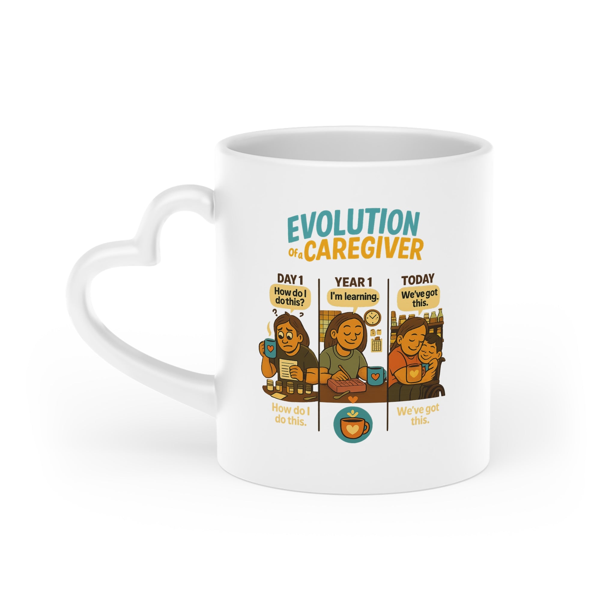 Evolution of a Caregiver Mug | Day1 to Today | Caregiver Journey Gift | Day1Father