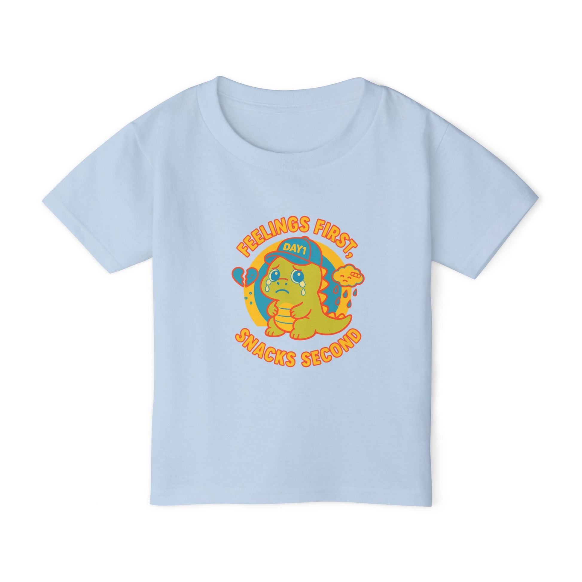 “Weepy Rex Feelings First Toddler T-Shirt“