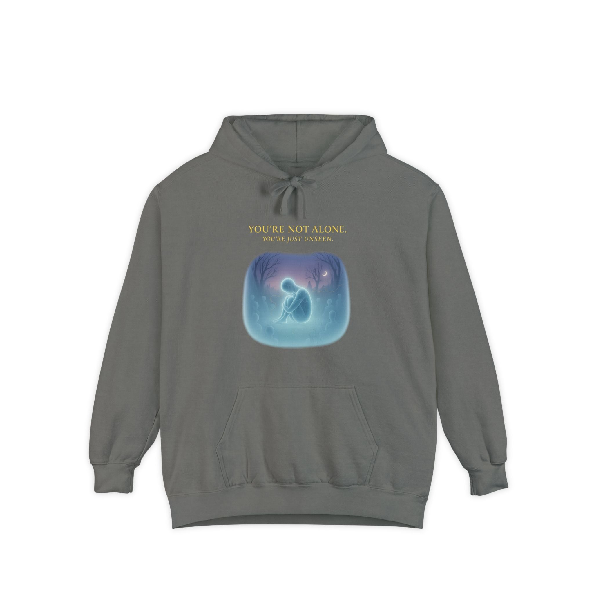Unseen Caregiver Hoodie | Support for Invisible Caregivers | Day1father Garment-Dyed Comfort Sweatshirt