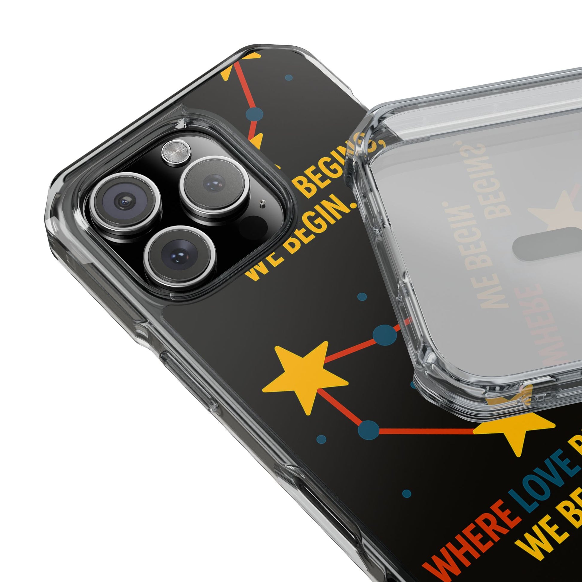 iPhone Case Star Constellation - MagSafe Compatible Clear Impact Protection