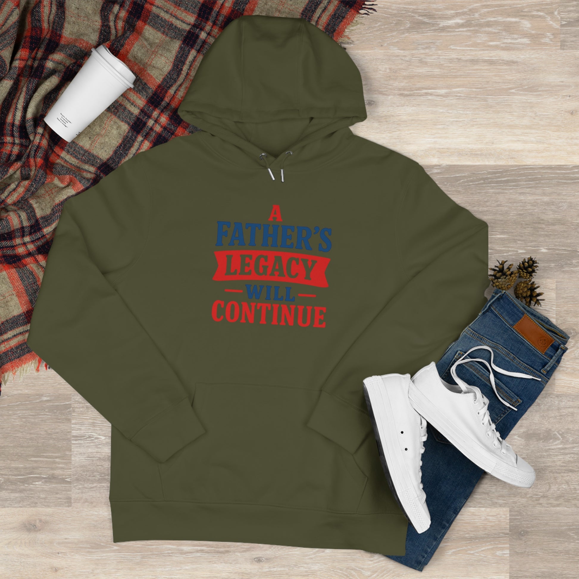 “Father’s Legacy Hoodie - Premium Cotton Sweatshirt for Dad”