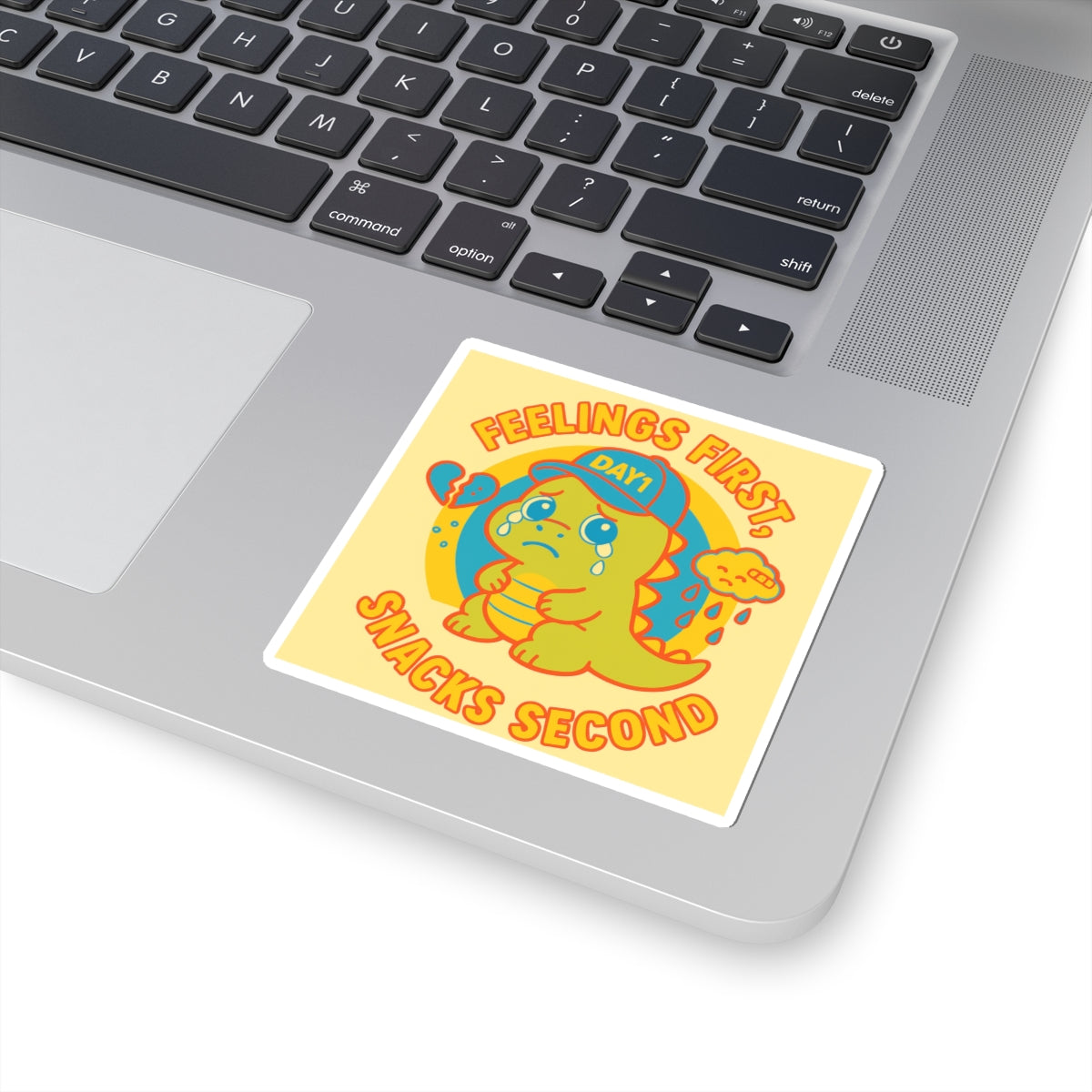 “Weepy Rex Emotional Dinosaur Kiss-Cut Stickers”
