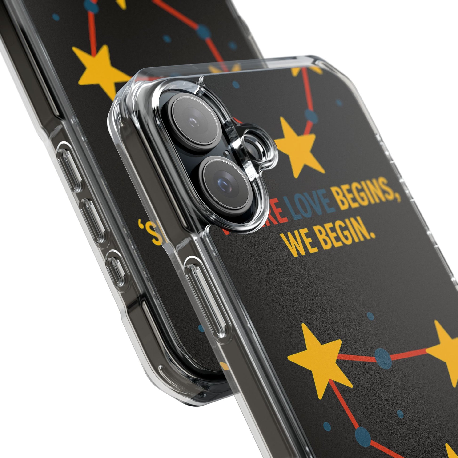 iPhone Case Star Constellation - MagSafe Compatible Clear Impact Protection