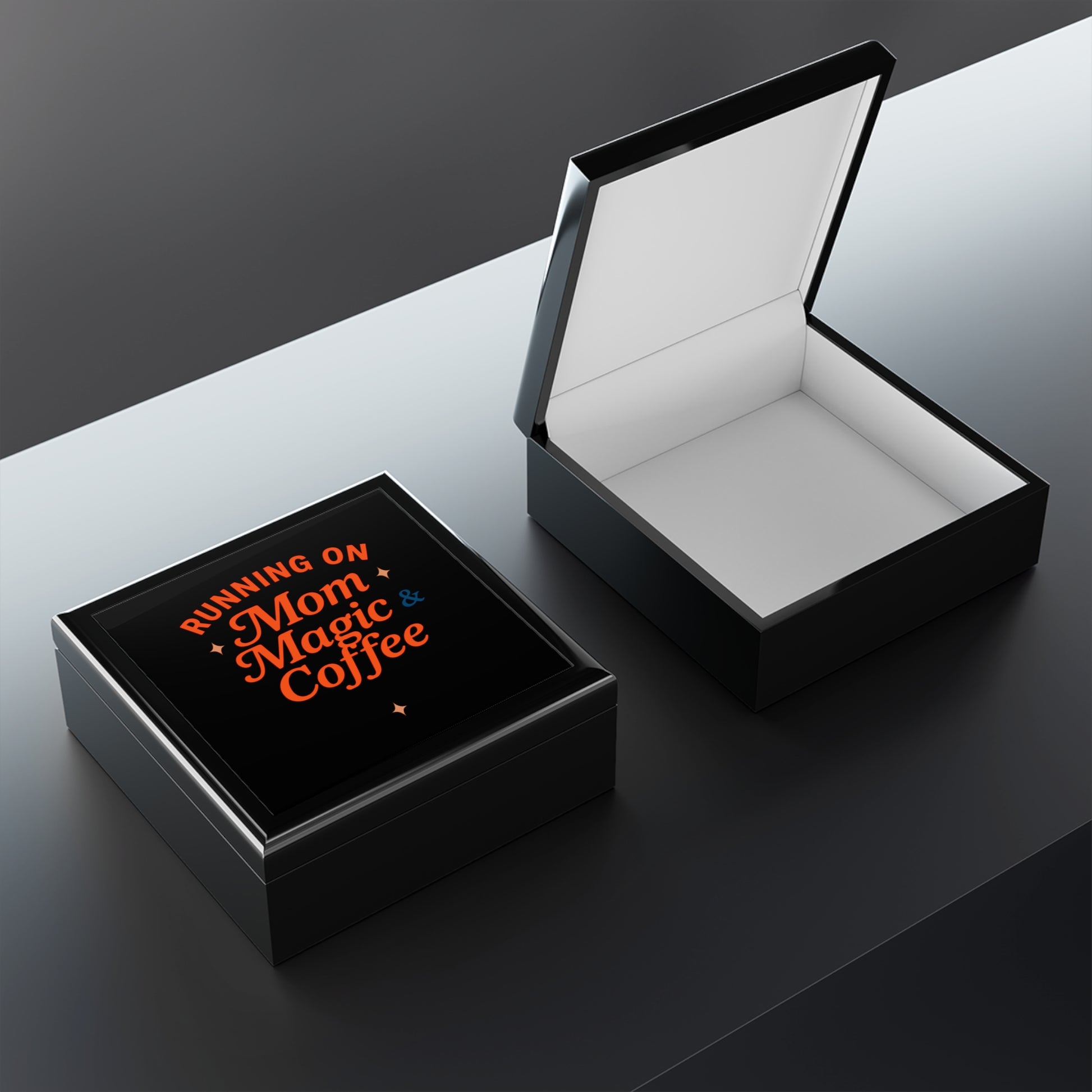 “Mom Magic & Coffee Jewelry Box”
