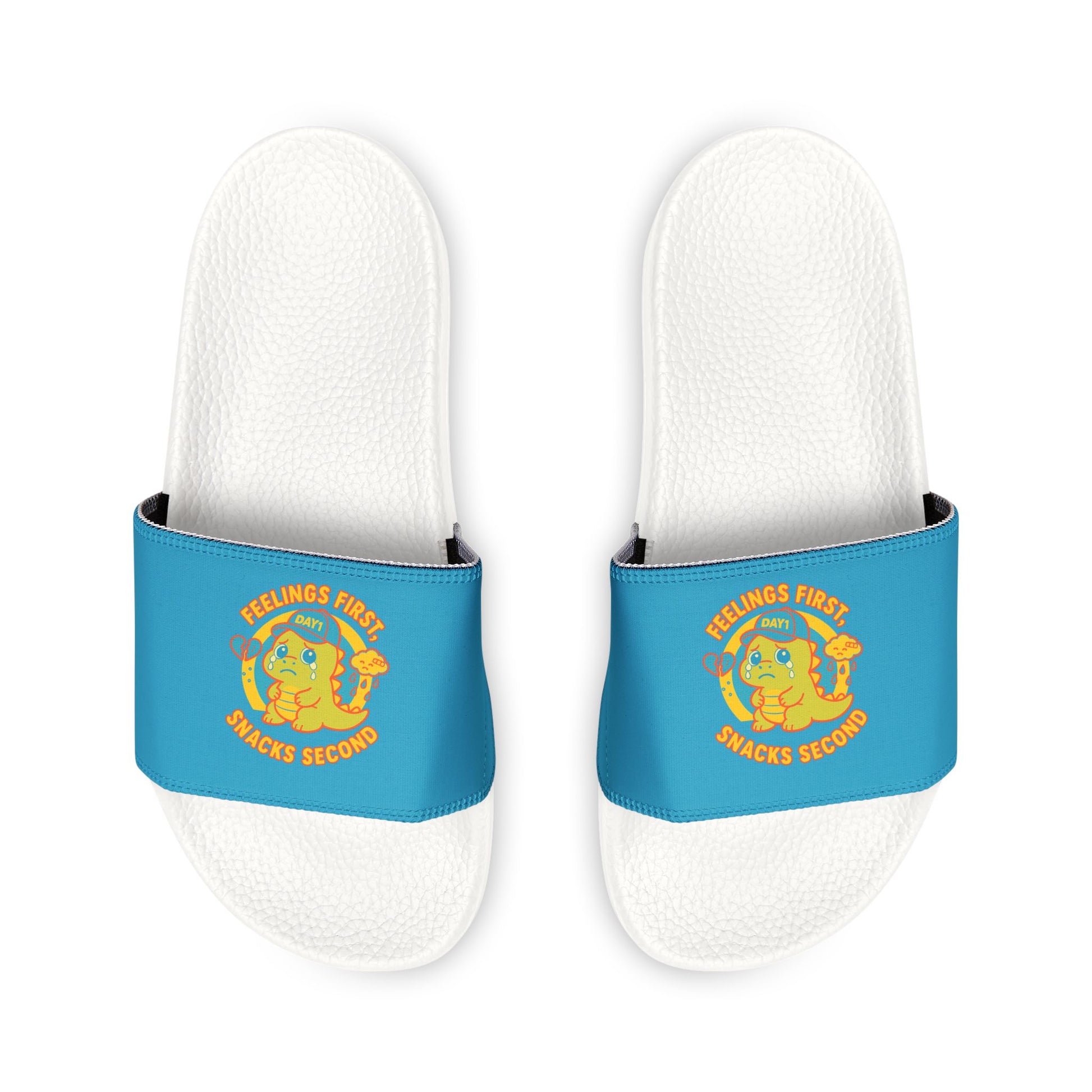 Weepy Rex Feelings First Youth Sandals - Kids Removable Strap Slides