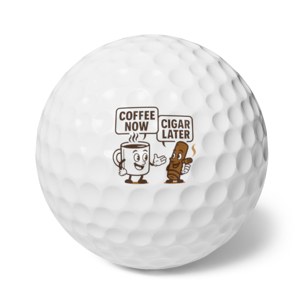 Golf Balls Set- Coffee & Cigar