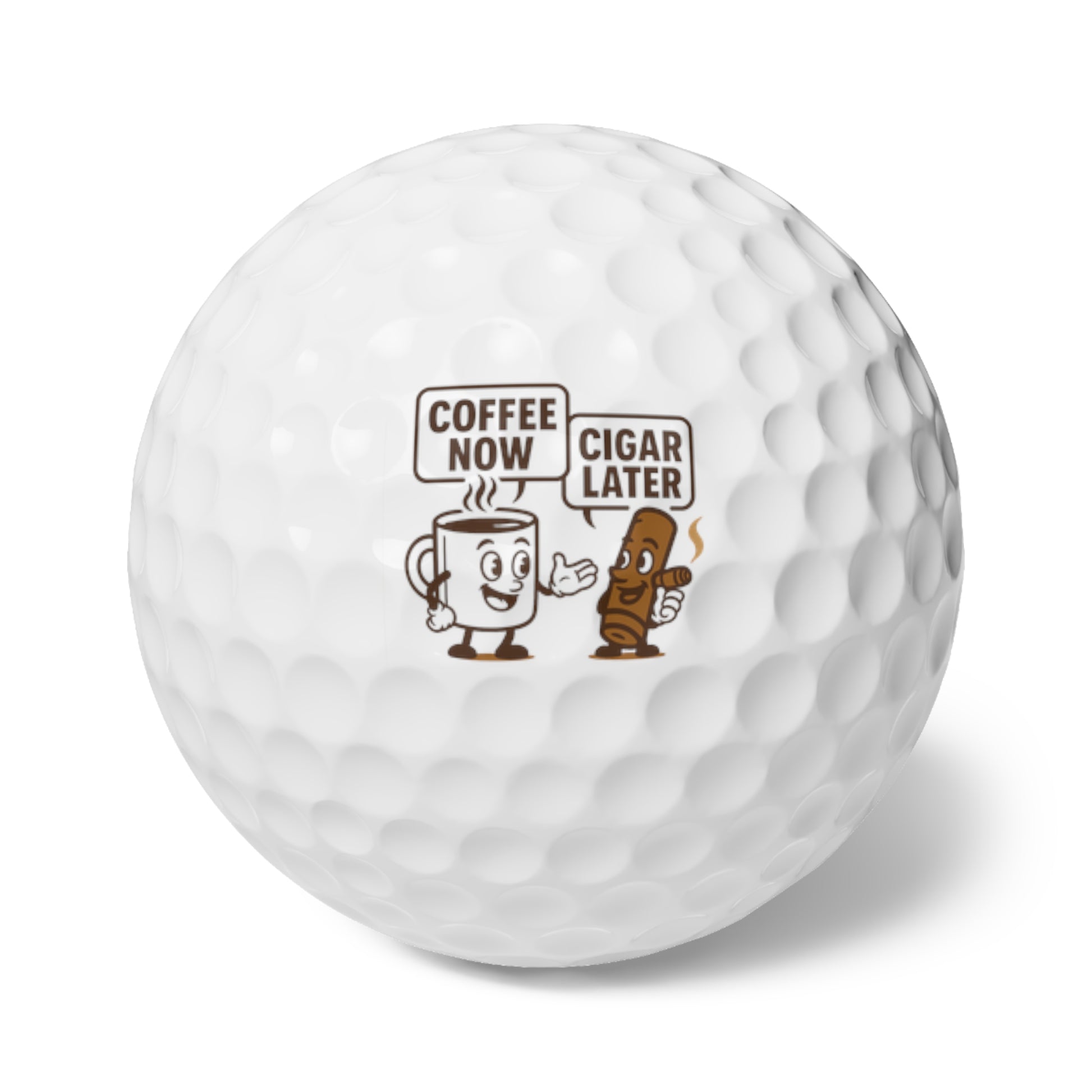 Golf Balls Set- Coffee & Cigar
