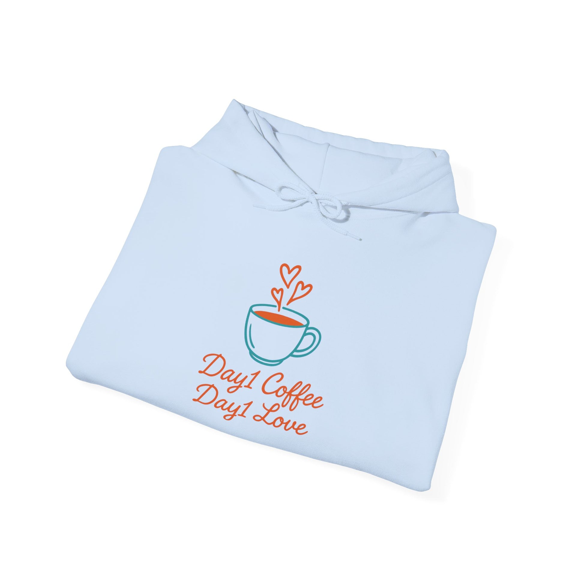 “Day1 Coffee Love Hoodie - Cozy Sweatshirt”