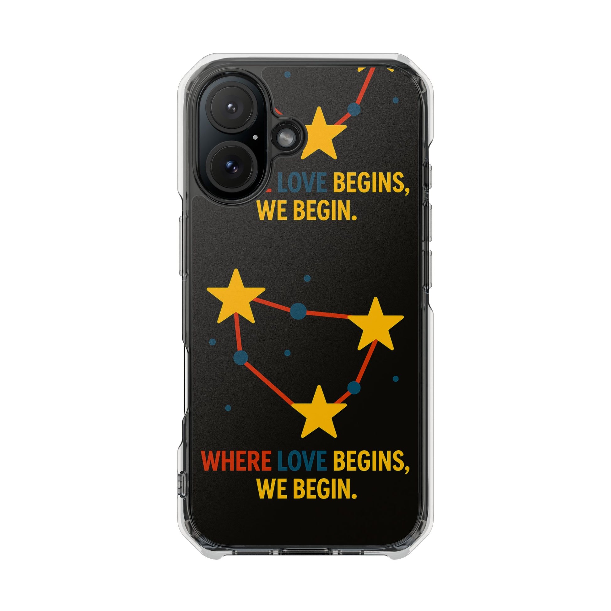 iPhone Case Star Constellation - MagSafe Compatible Clear Impact Protection
