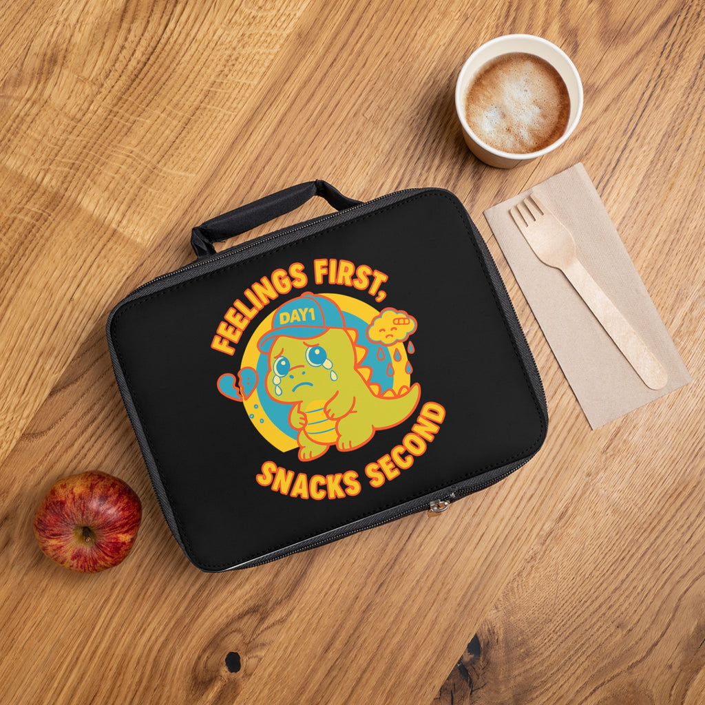 “Weepy Rex Dinosaur Lunch Bag - Emotional Wellness Kids Lunchbox”