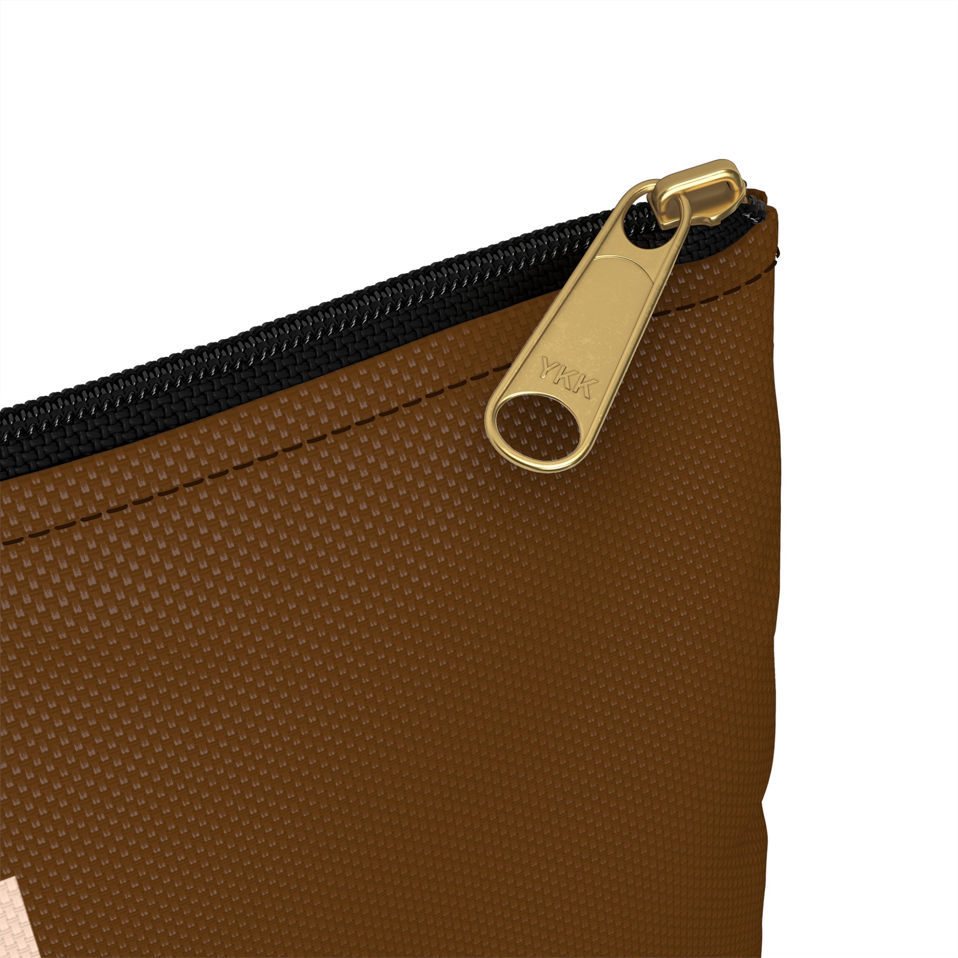 Running on Mom Magic & Coffee Pouch - Limited Edition Chocolate Brown - Mom Survival Kit - Cosmetic Bag - Mother’s Day Gift