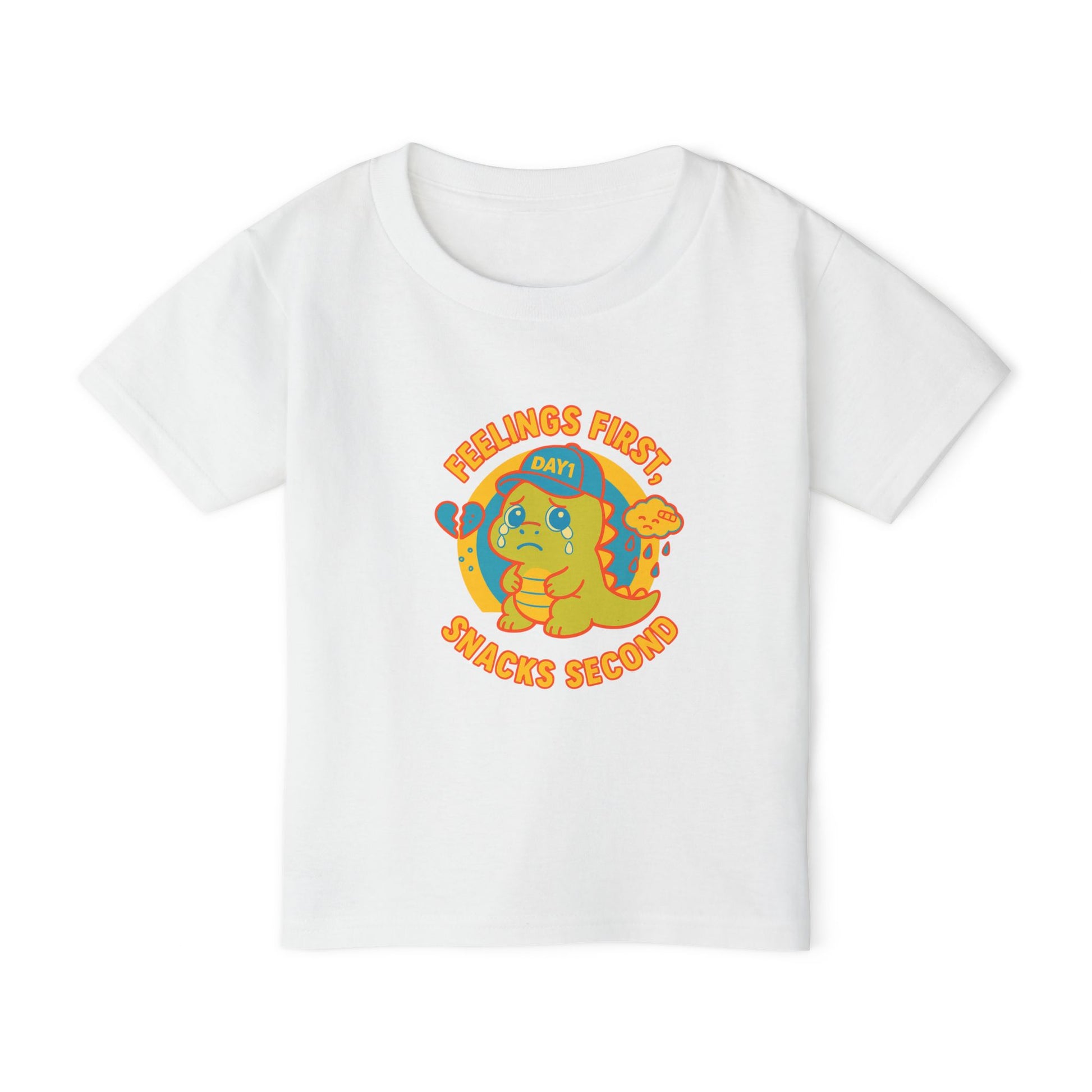 “Weepy Rex Feelings First Toddler T-Shirt“
