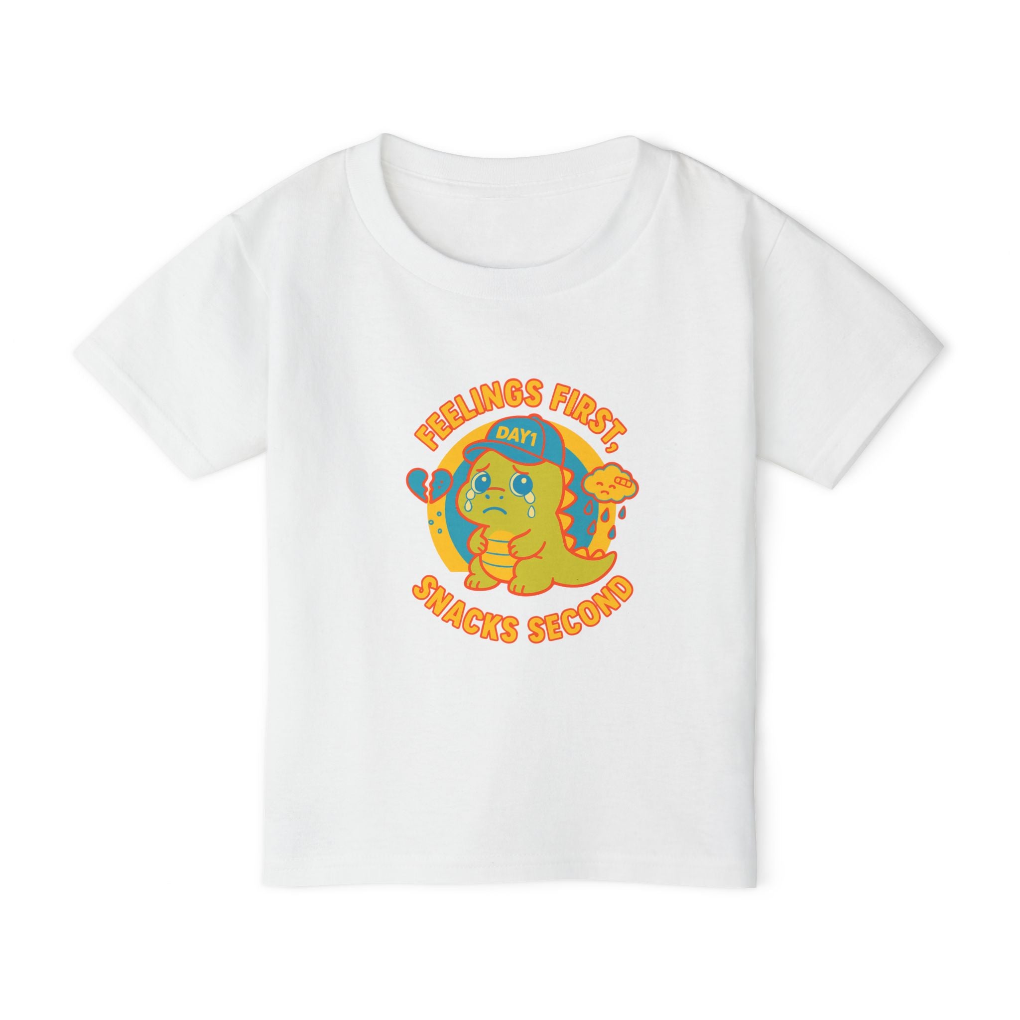 “Weepy Rex Feelings First Toddler T-Shirt“