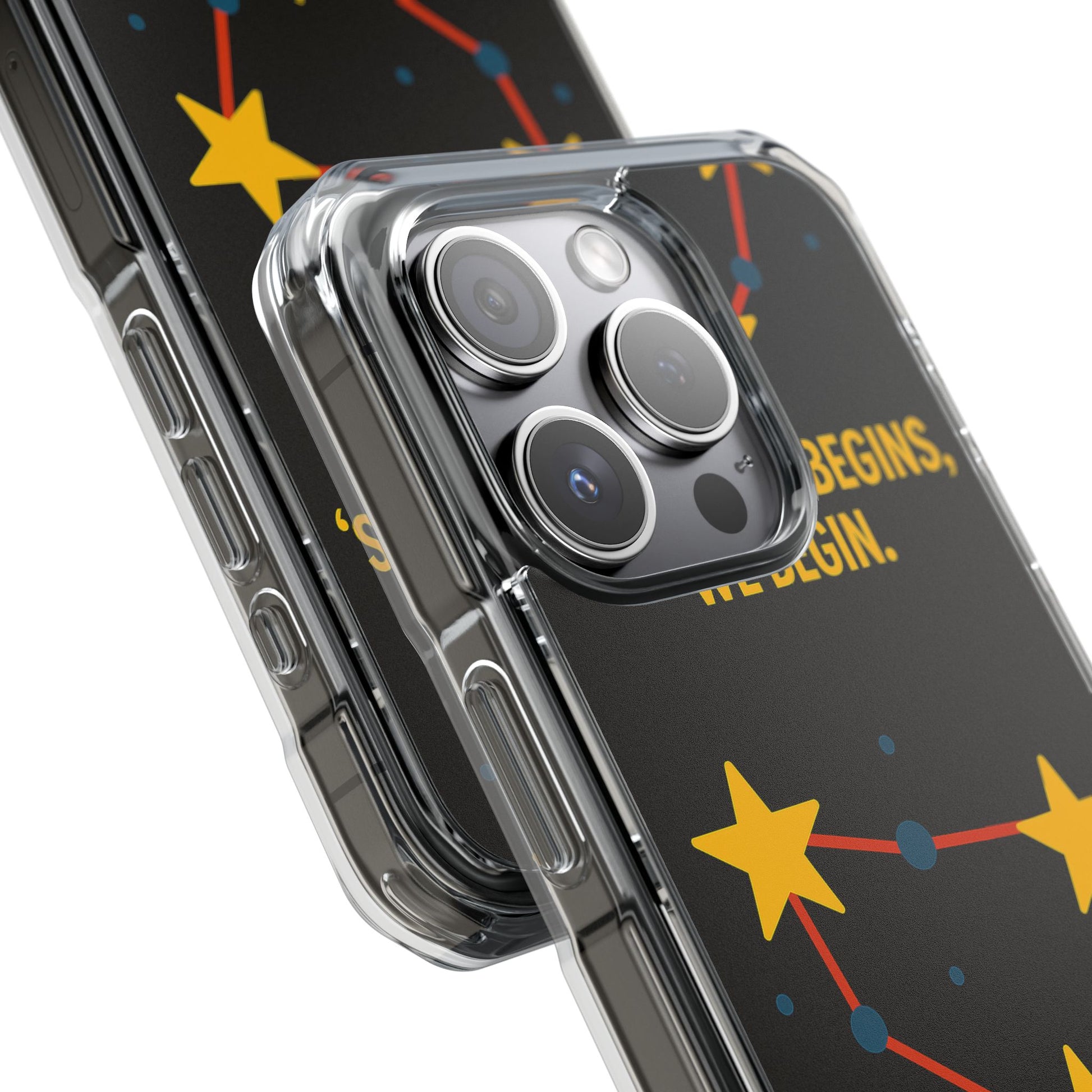 iPhone Case Star Constellation - MagSafe Compatible Clear Impact Protection
