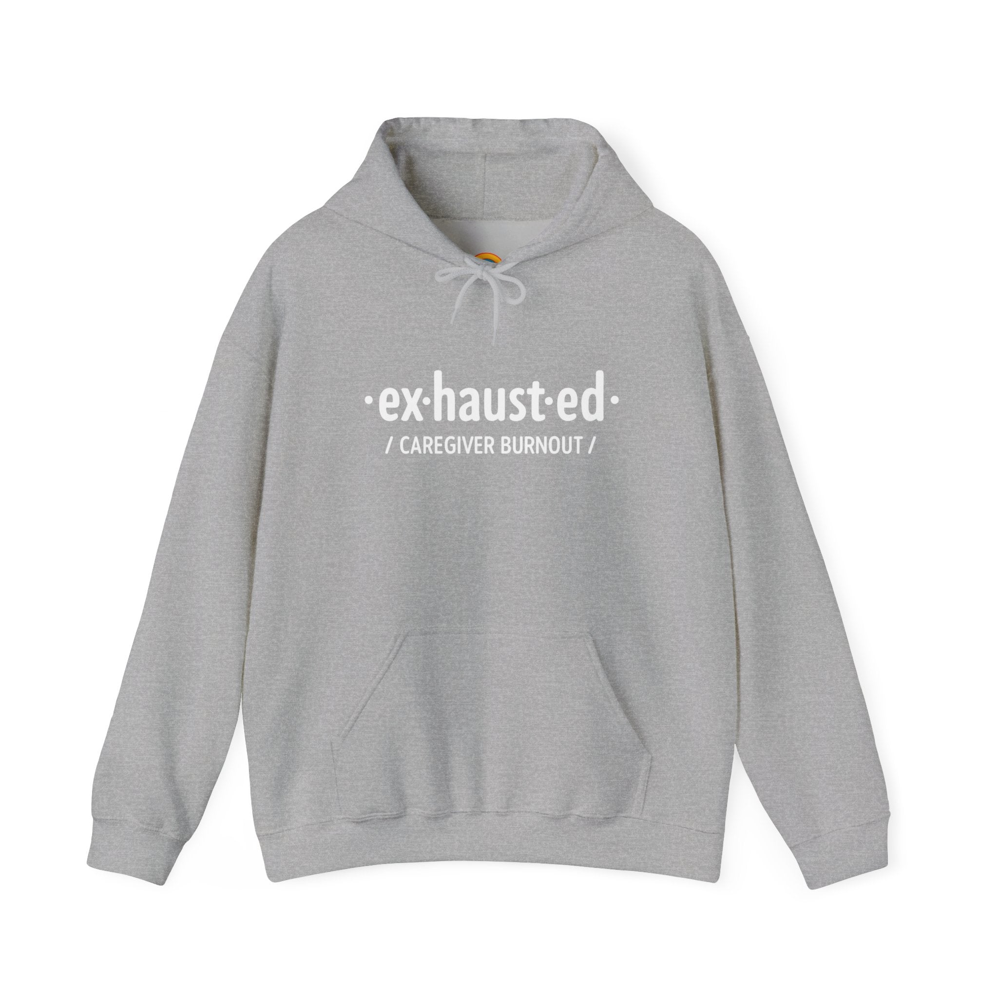 Exhausted & Enough Caregiver Hoodie – Day1Father Edition