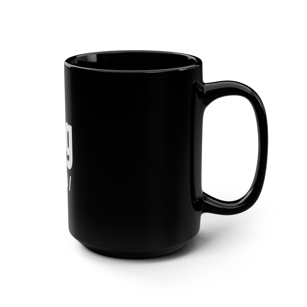 “Quitting Crossed My Mind” Black Mug for Exhausted Caregivers - 15oz Ceramic