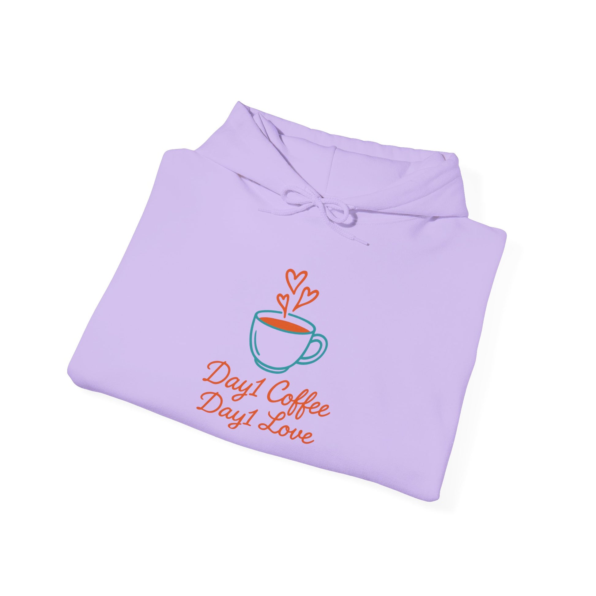 “Day1 Coffee Love Hoodie - Cozy Sweatshirt”