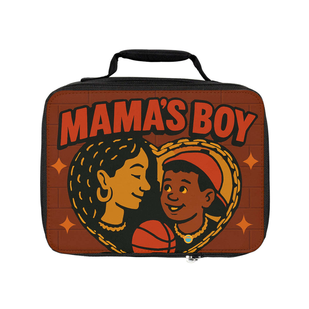 Mama's Boy Club Lunch Bag - Stylish Insulated Bag for School, Work, Picnics, or Outdoors, Fun Kids Lunchbox, Gift for Moms and Sons