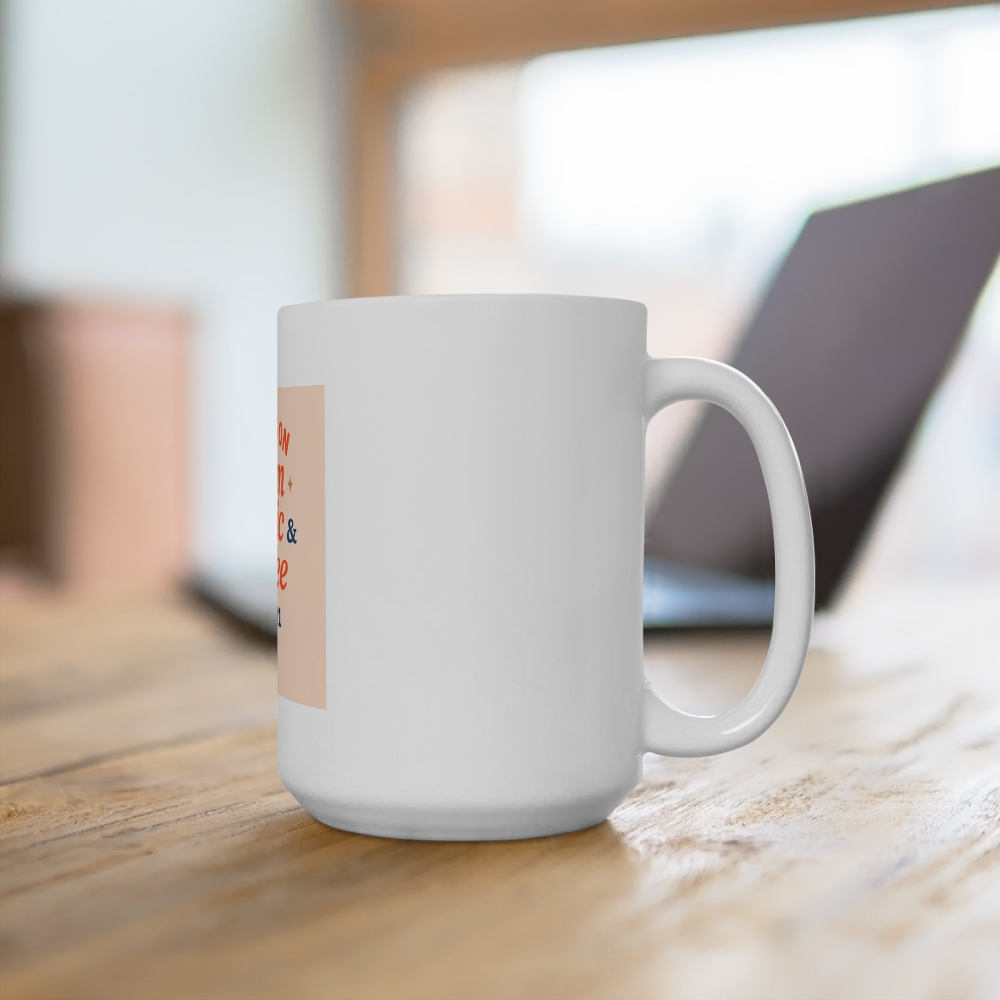 “Running on Mom Magic & Coffee - 15oz Ceramic Mug - Mother’s Day Gift - Mom Life Coffee Cup”