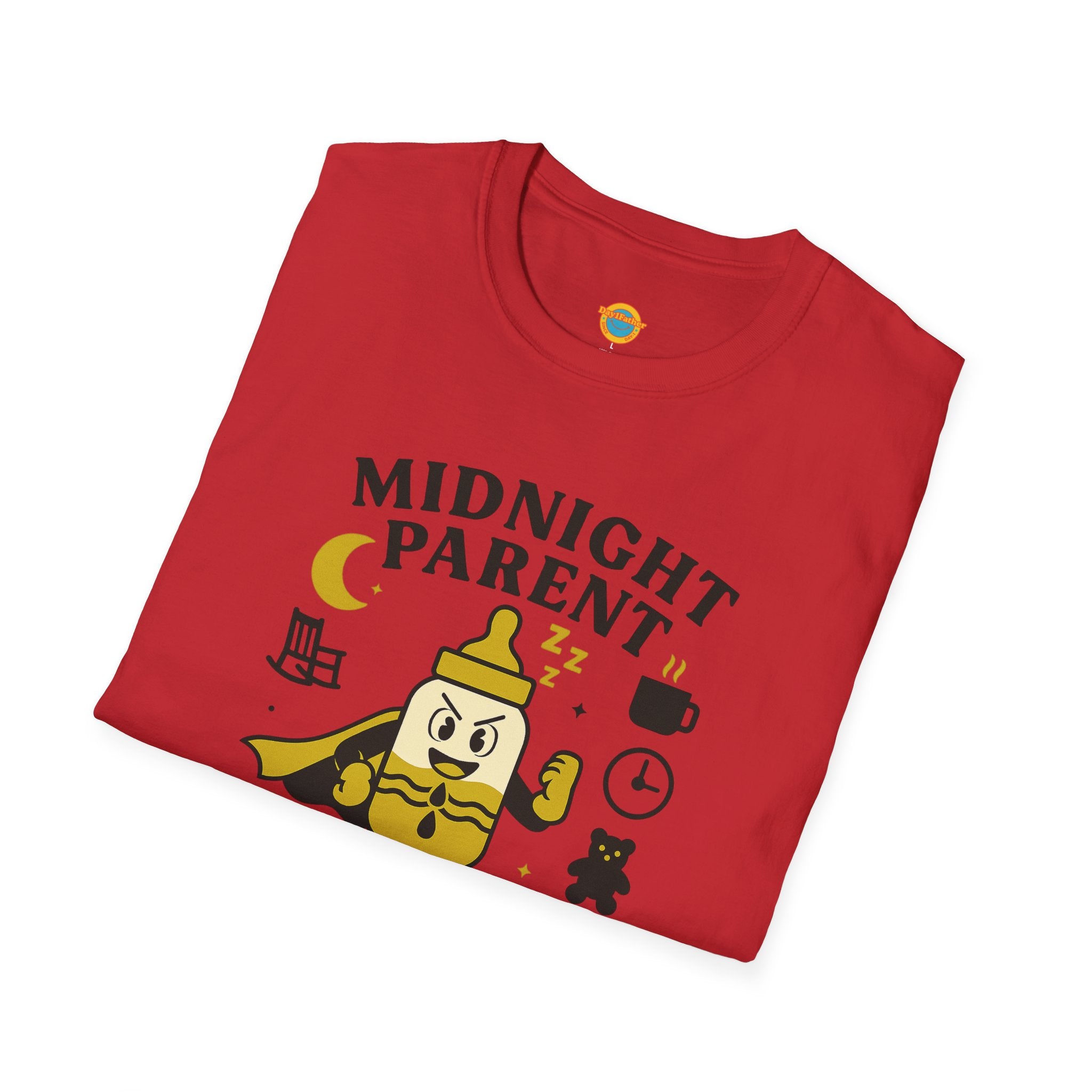 Midnight Parent Hero T-Shirt, Sleep Deprived Mom & Dad Shirt