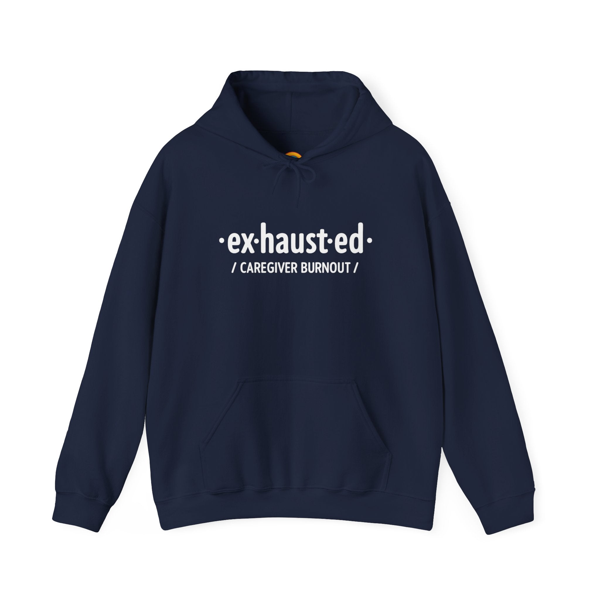 Exhausted & Enough Caregiver Hoodie – Day1Father Edition