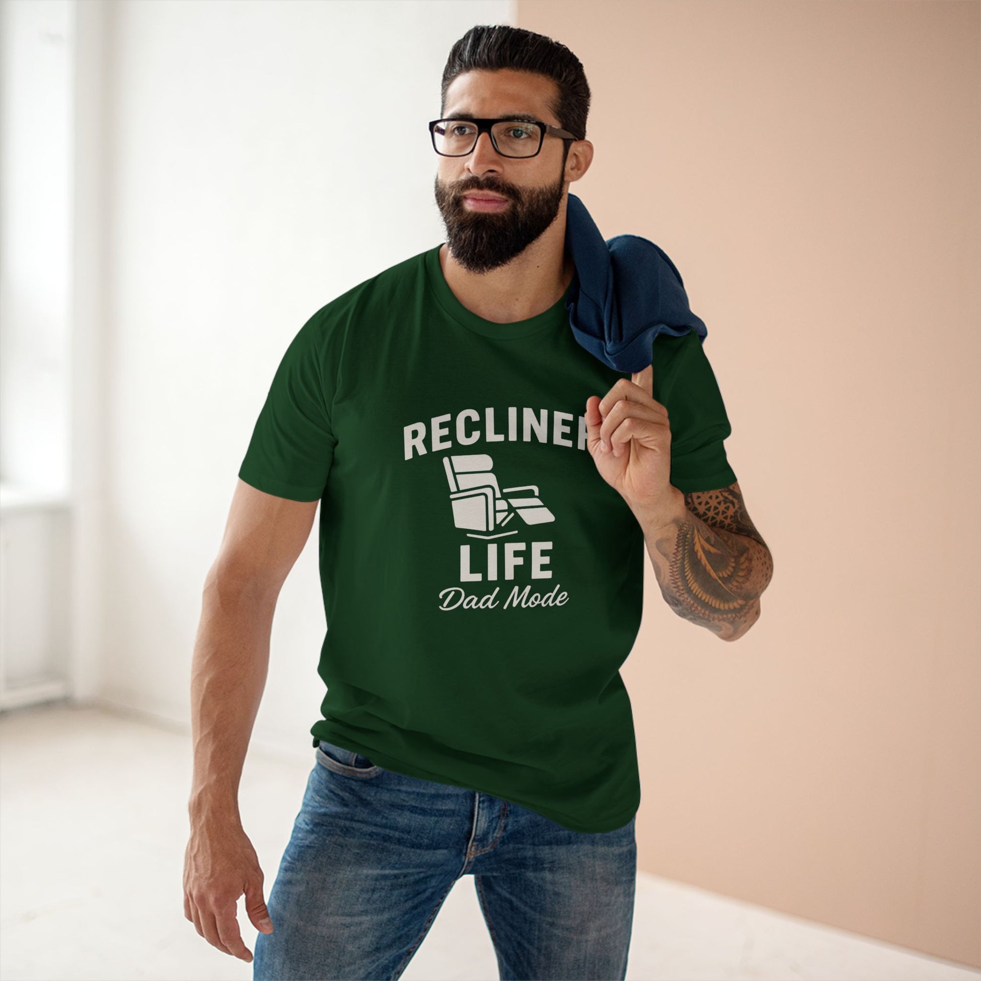 Tee Shirt Dad Mode Recliner Life Adult Staple Tee