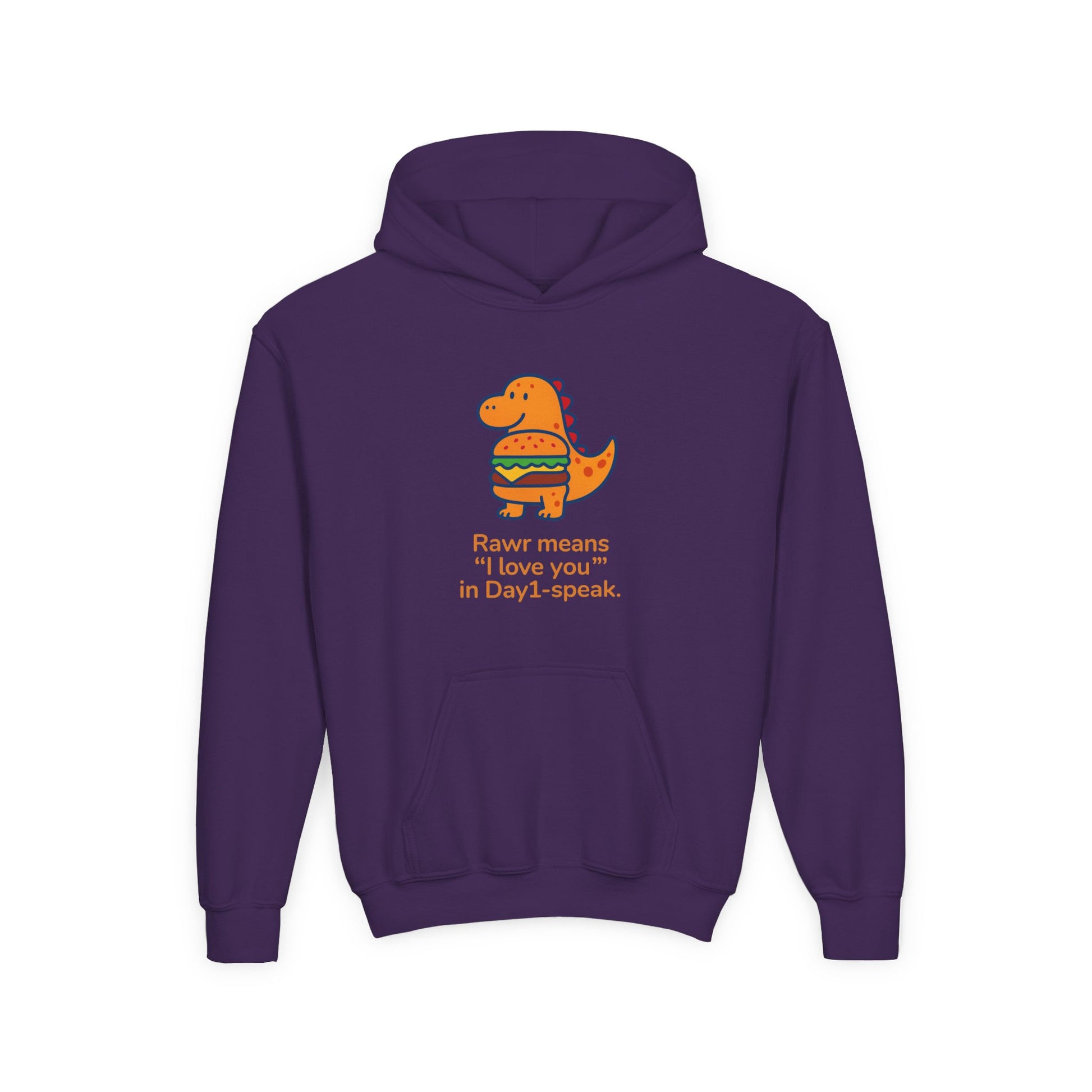 “Rawrie Dinosaur Youth Hoodie - Rawr Means I Love You Kids Sweatshirt”