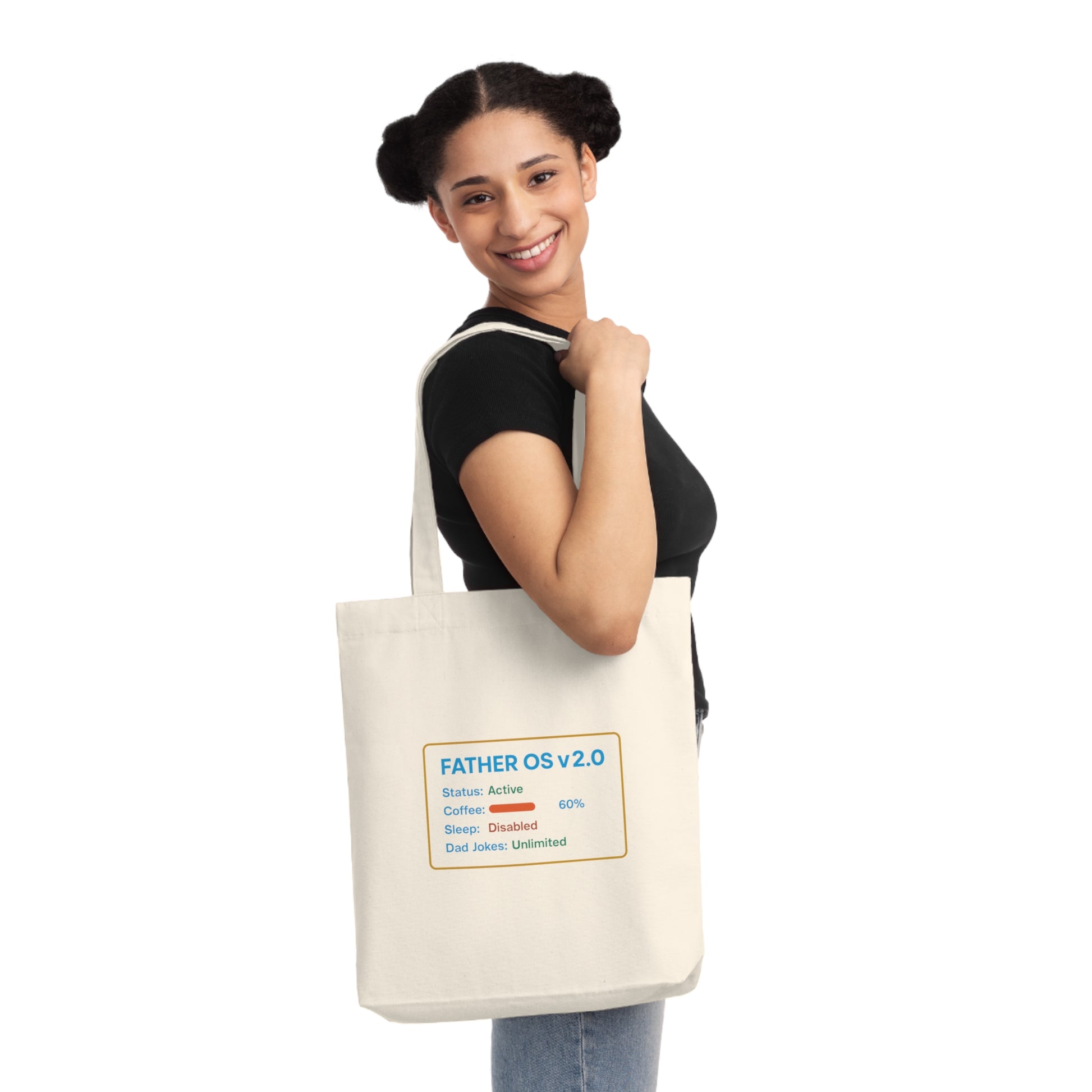 “Day1Father Tech Dad Tote Bag”