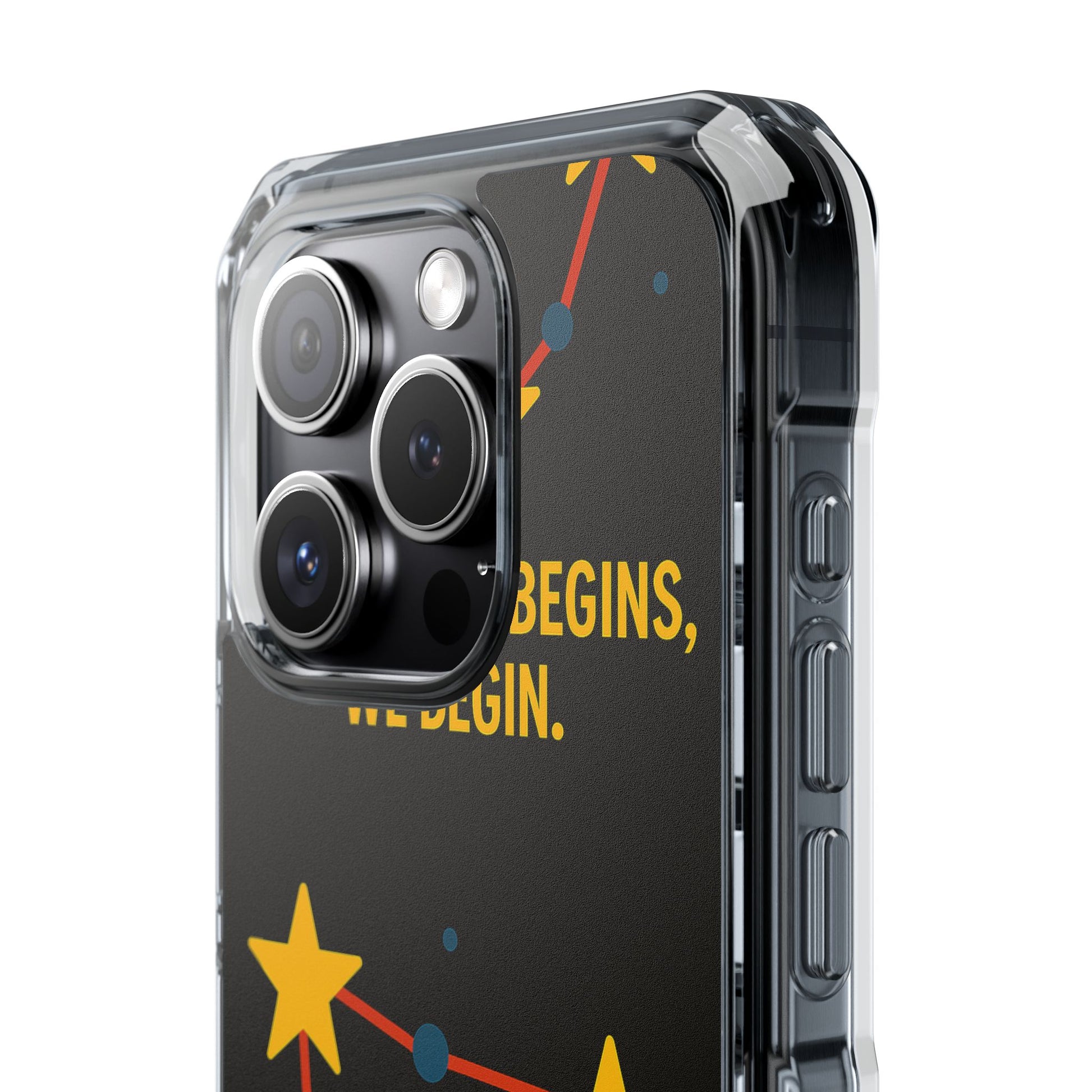 iPhone Case Star Constellation - MagSafe Compatible Clear Impact Protection